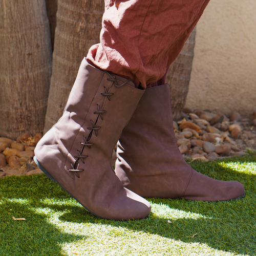 Brown LARP Medieval Boots