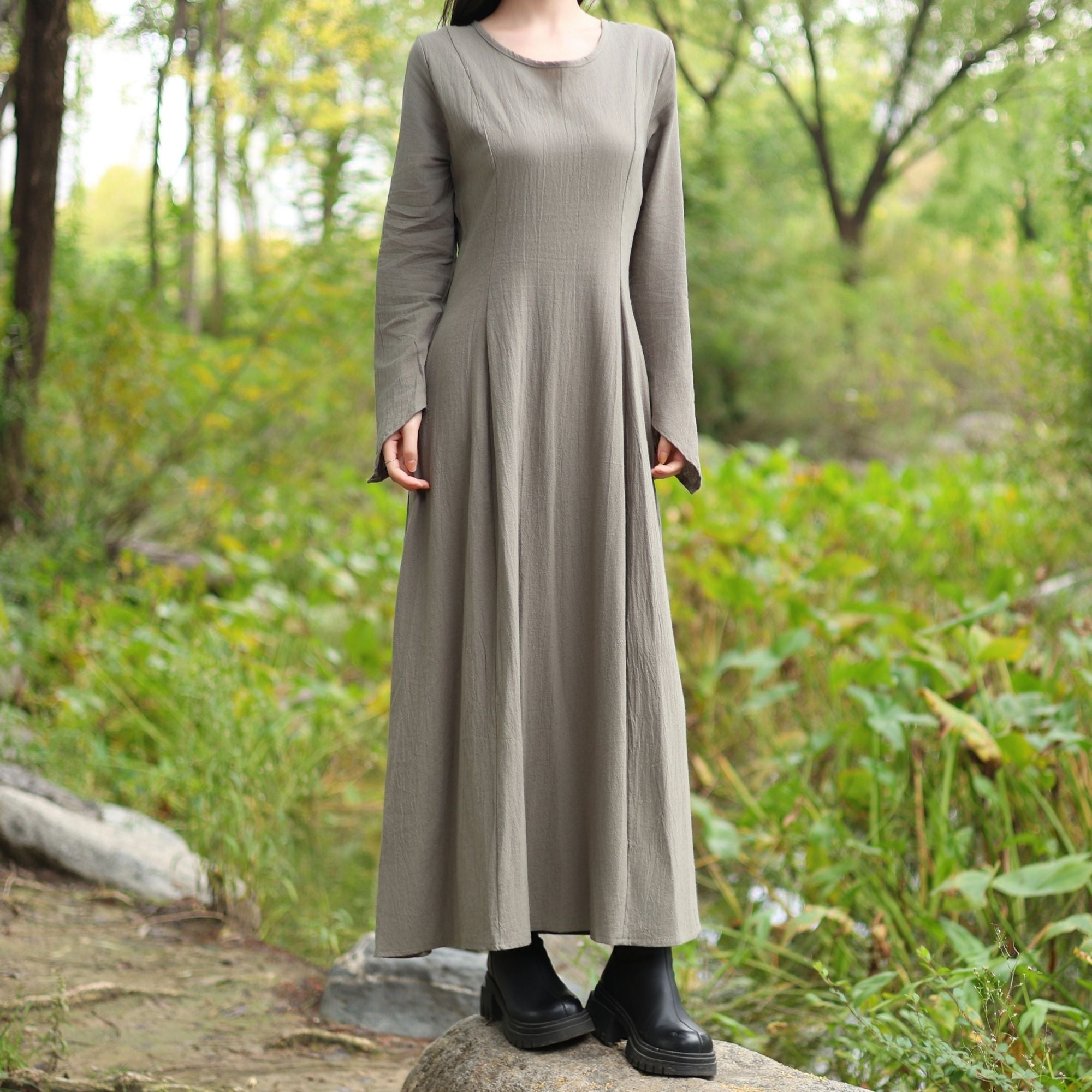 Red Medieval Peasant Dress