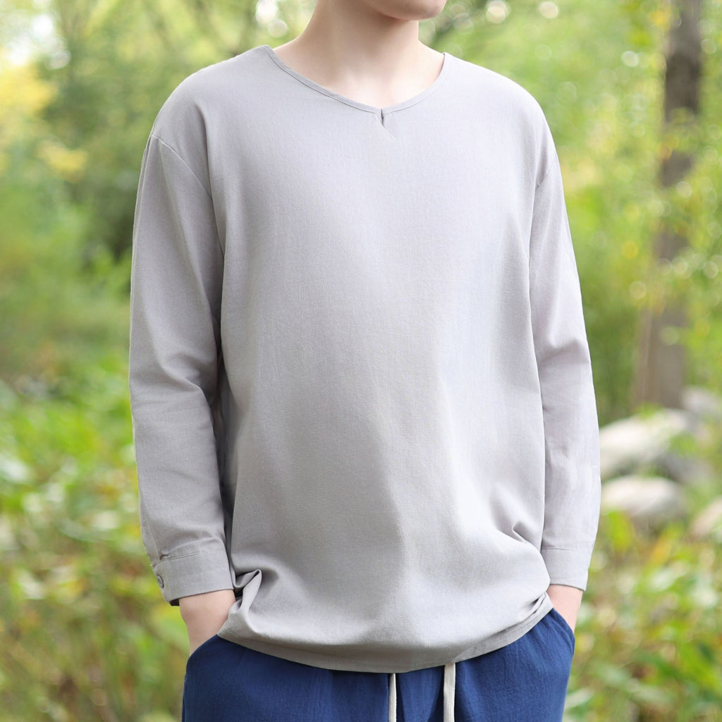 Grey Medieval Long Sleeve Tunic