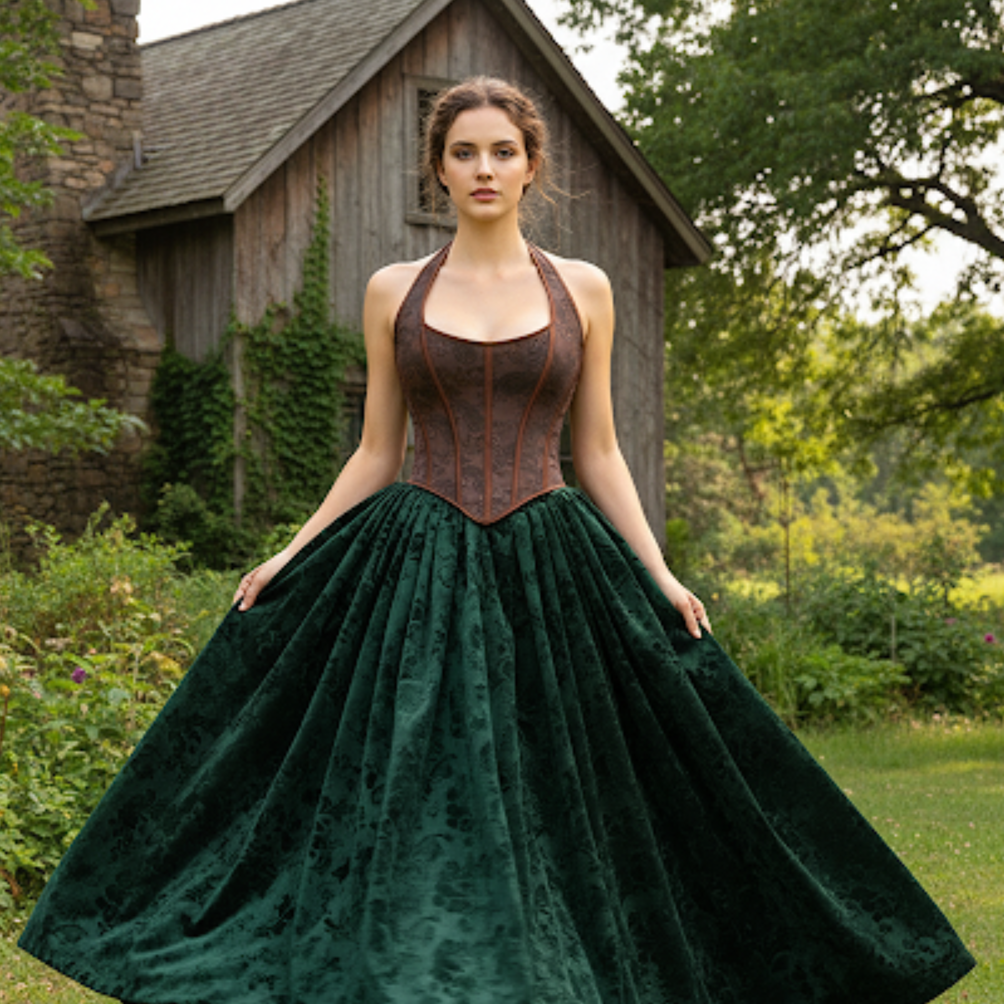Medieval Corset – Brown Renaissance Fair Corset