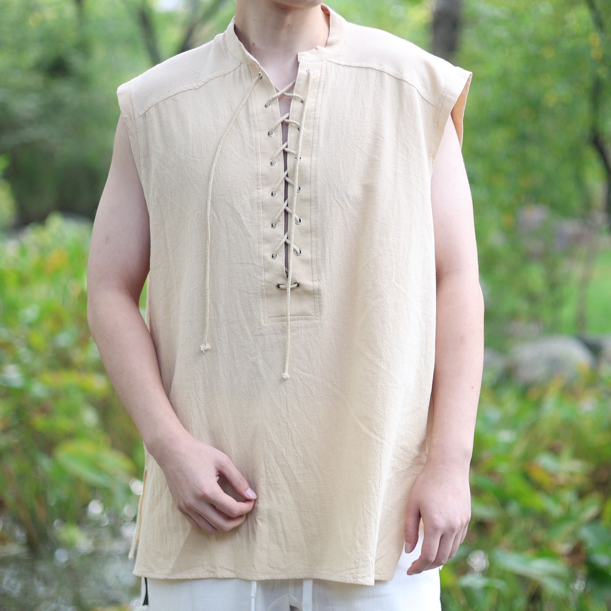 Green Medieval Sleeveless Tunic