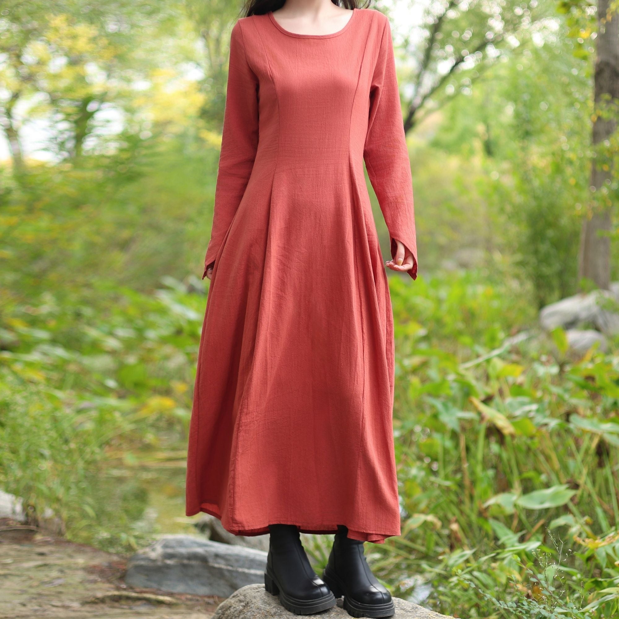Blue Medieval Peasant Dress