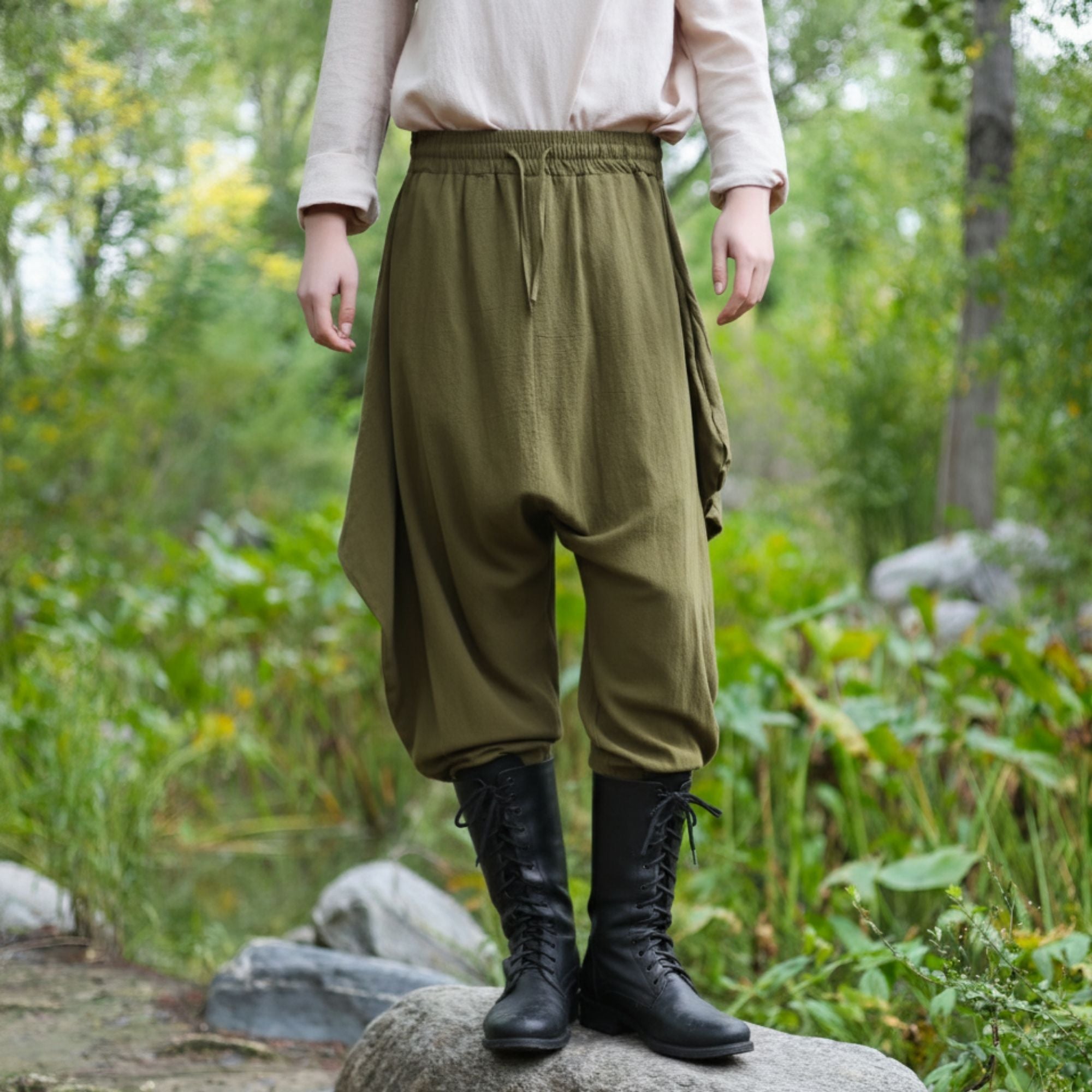 Medieval Khaki Harem LARP Pants