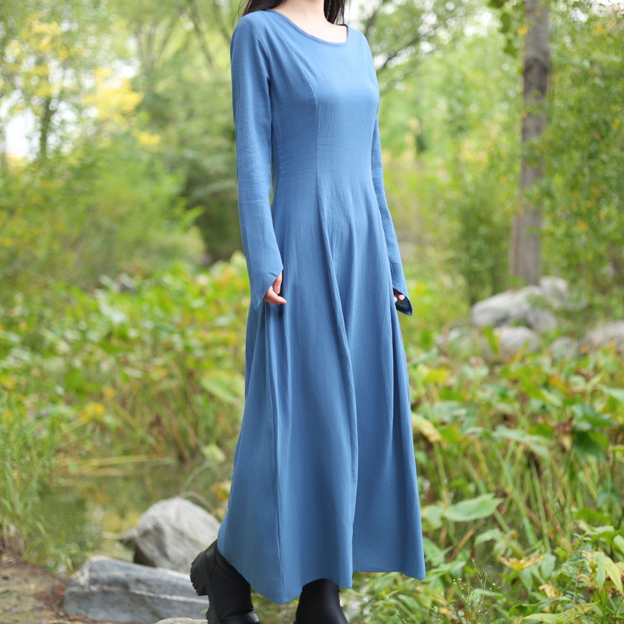 Red Medieval Peasant Dress