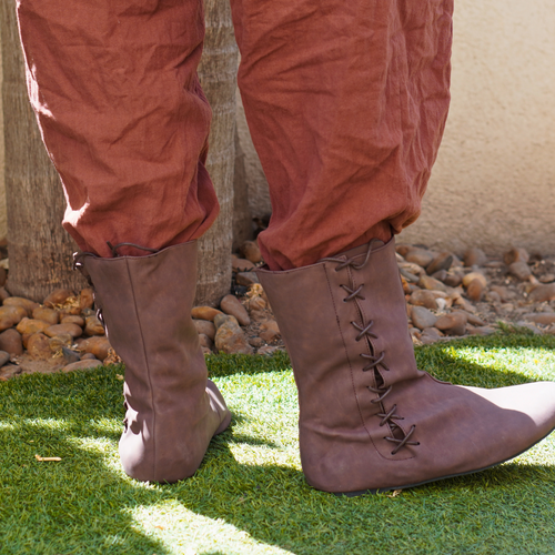 Brown LARP Medieval Boots