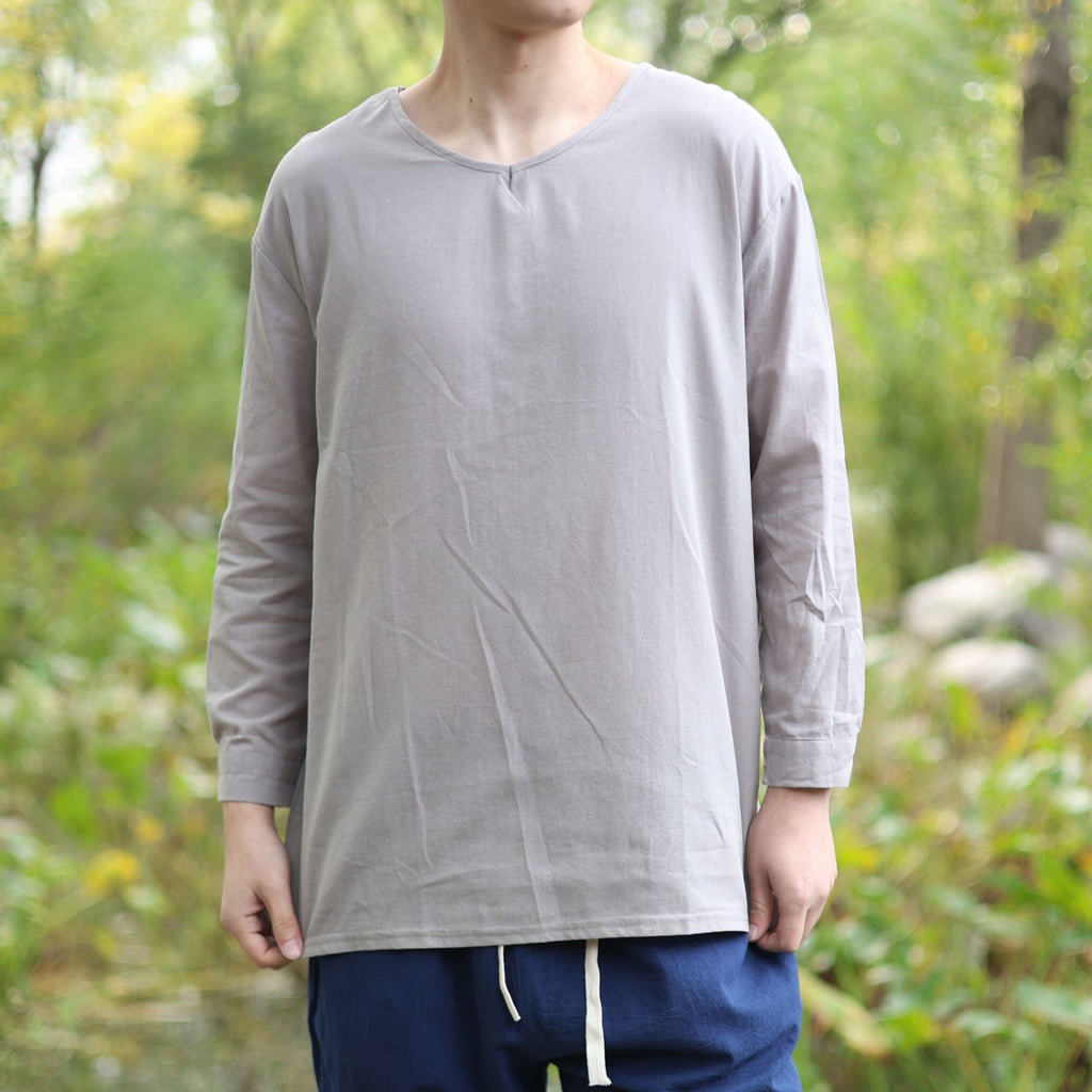 Grey Medieval Long Sleeve Tunic
