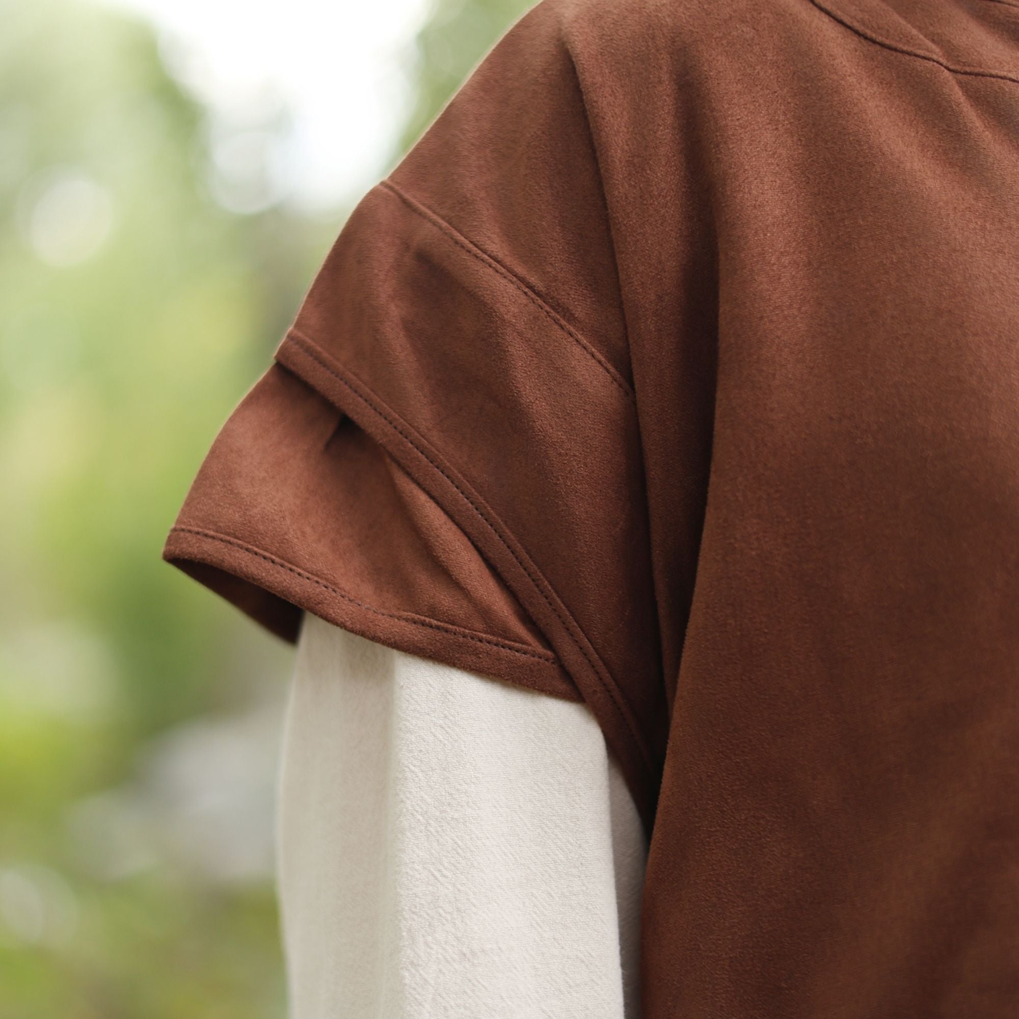 Brown Medieval Lace-Up Tunic