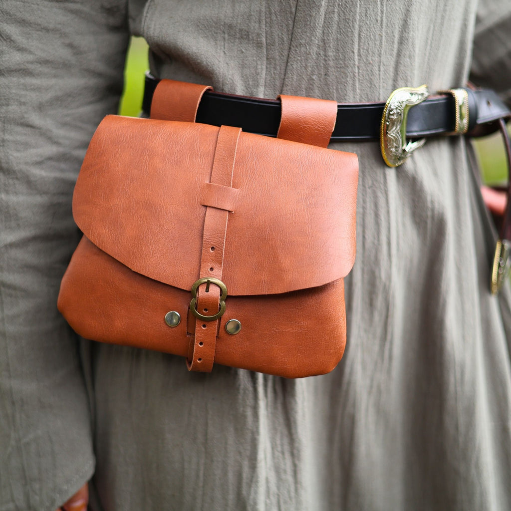 Black Medieval PU Leather Belt Pouch (Copy)