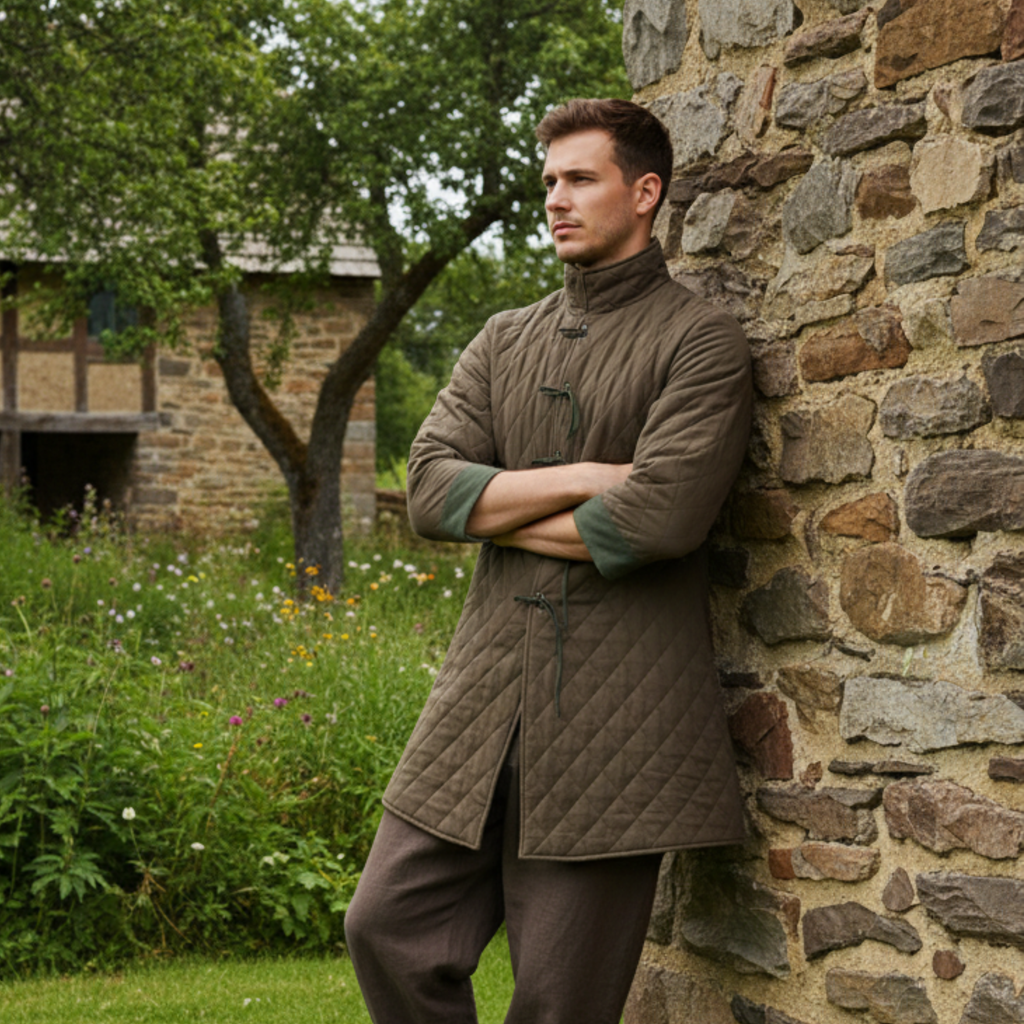 Quilted Gambeson Medieval Padded Tunic