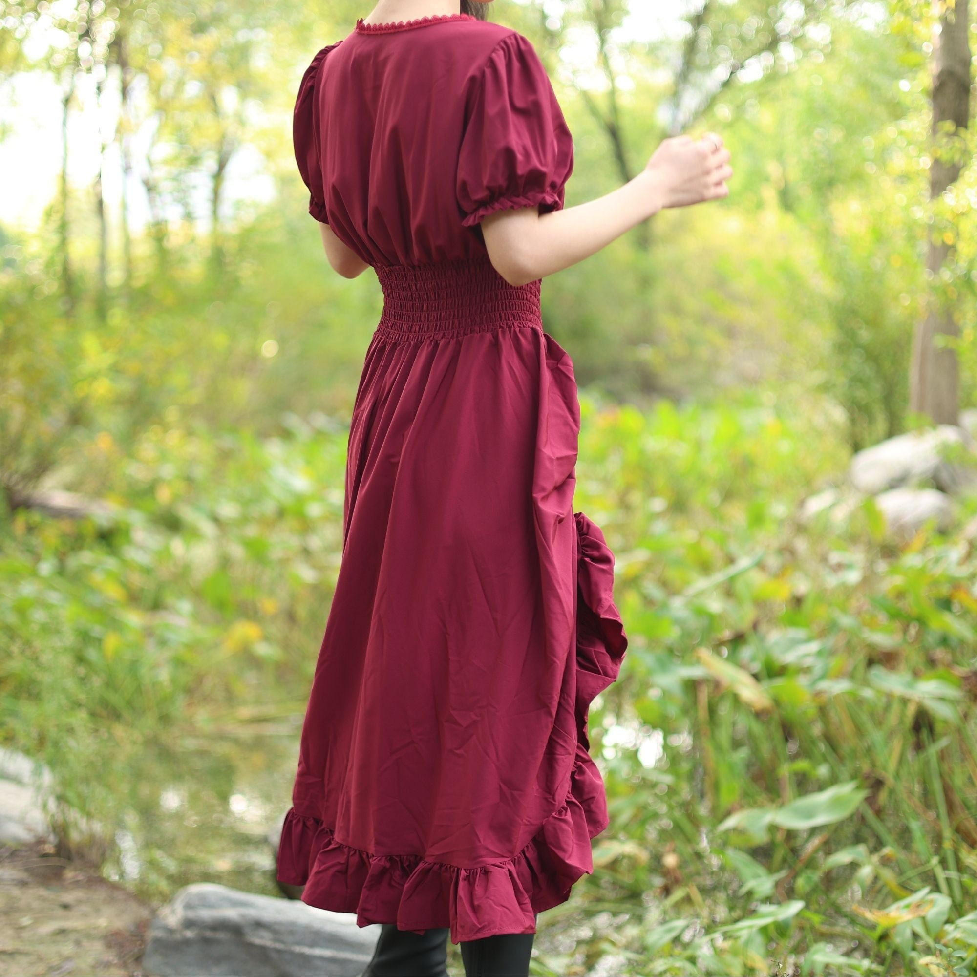 Red Medieval Renaissance Dress – LARP Vintage Gown