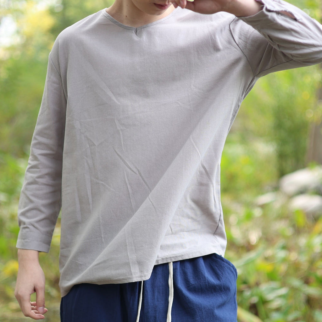 Grey Medieval Long Sleeve Tunic