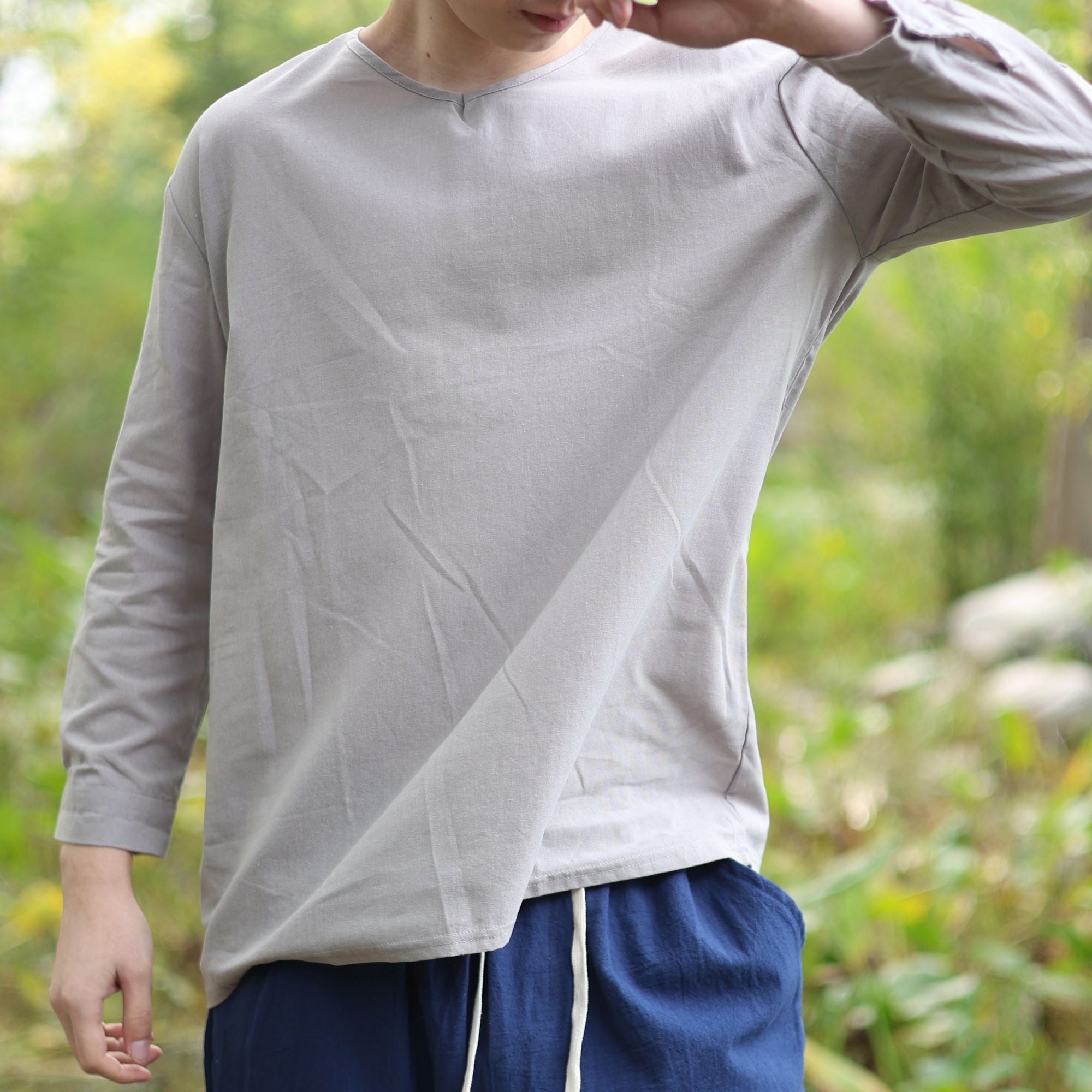 Grey Medieval Long Sleeve Tunic