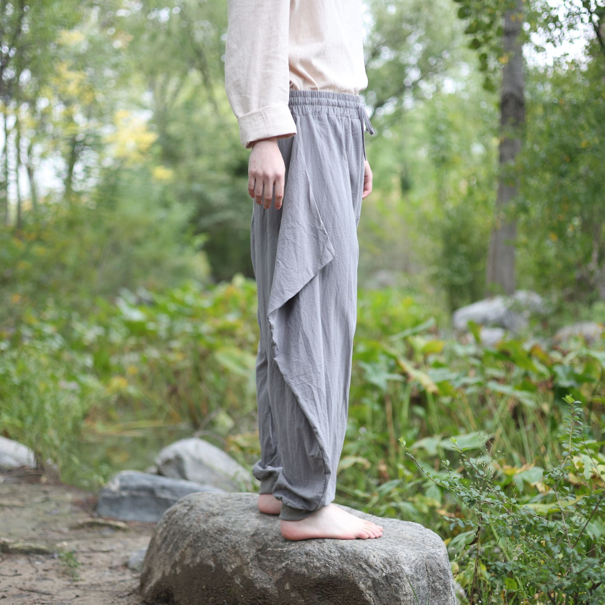 Medieval Gray Harem LARP Pants