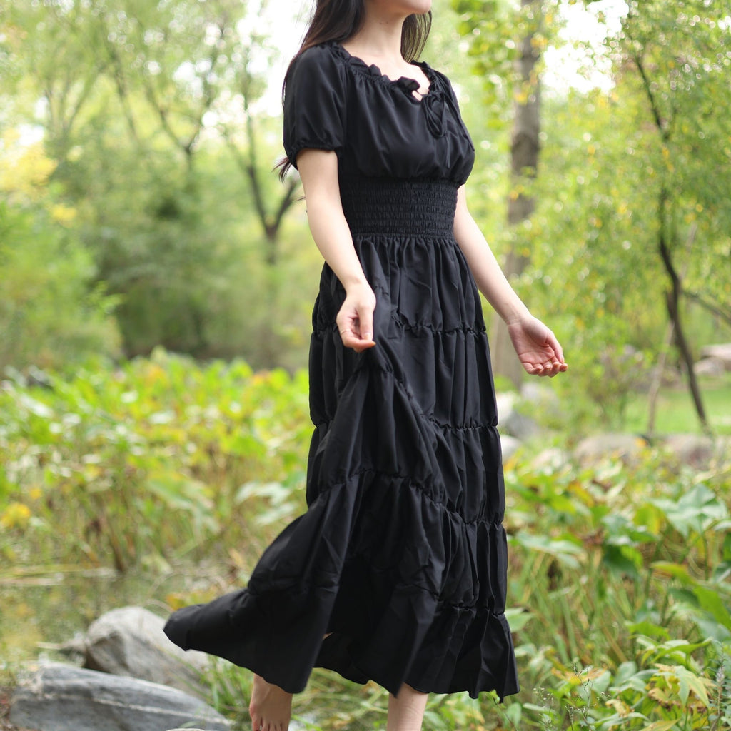 Black Medieval Renaissance Dress