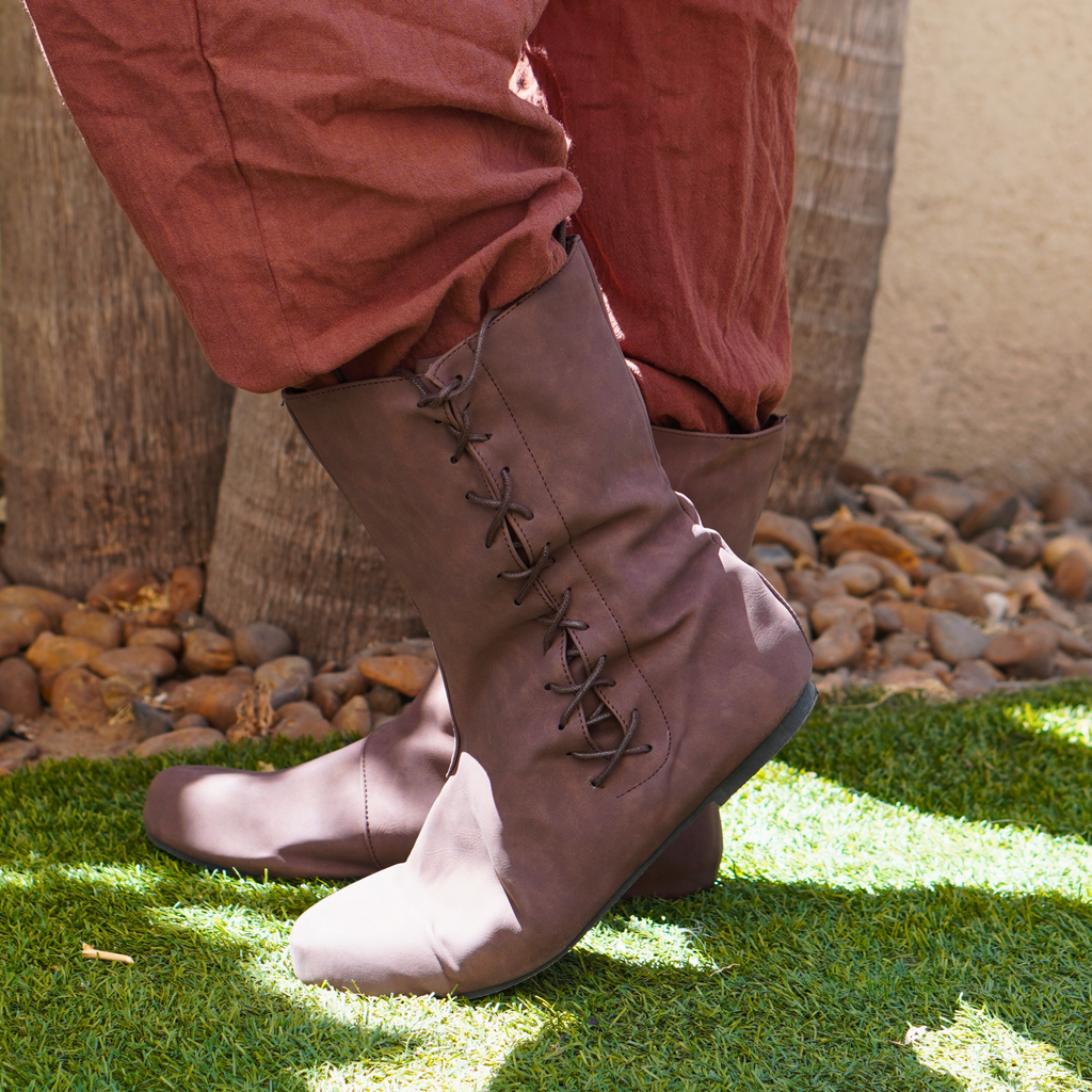 Brown LARP Medieval Boots