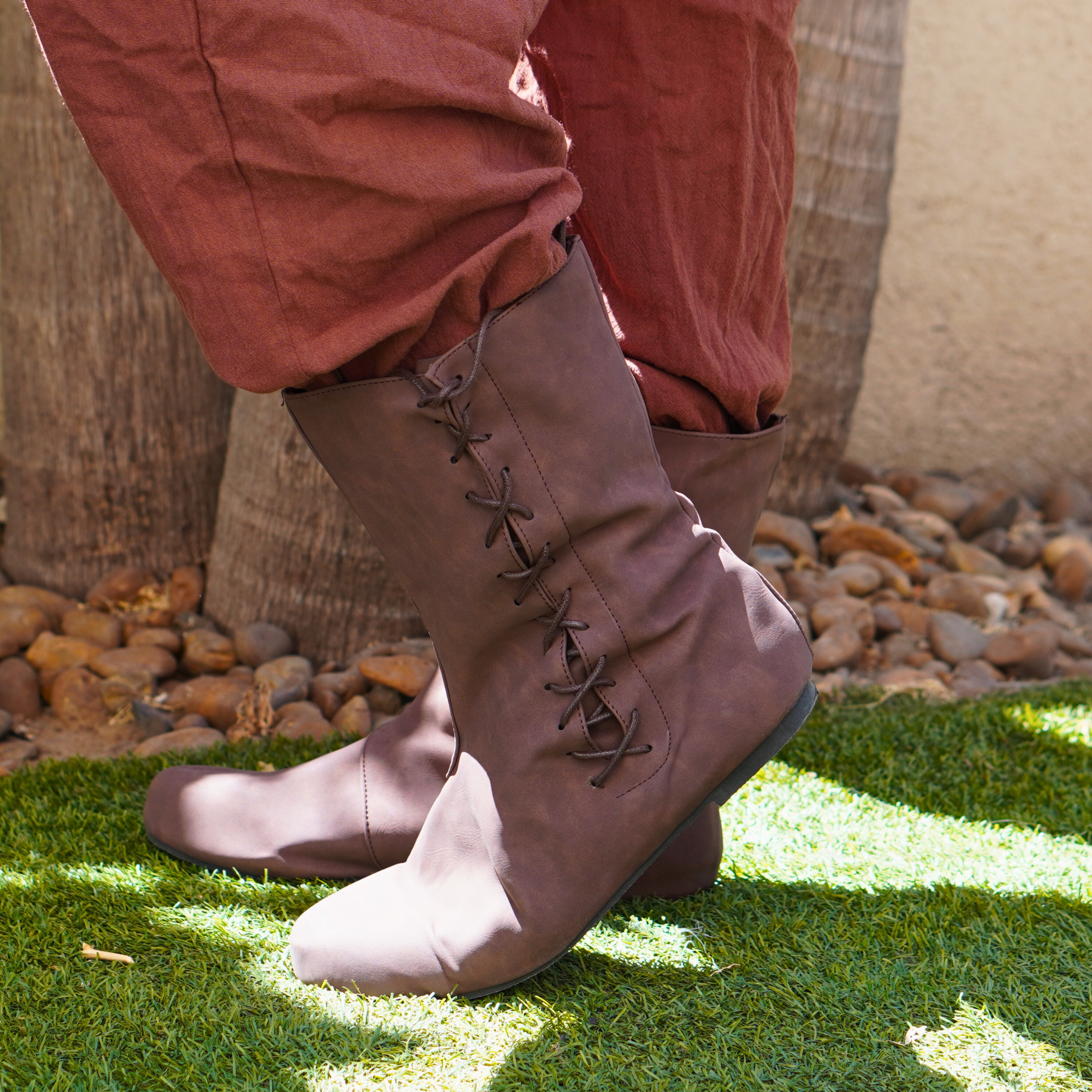 Brown LARP Medieval Boots