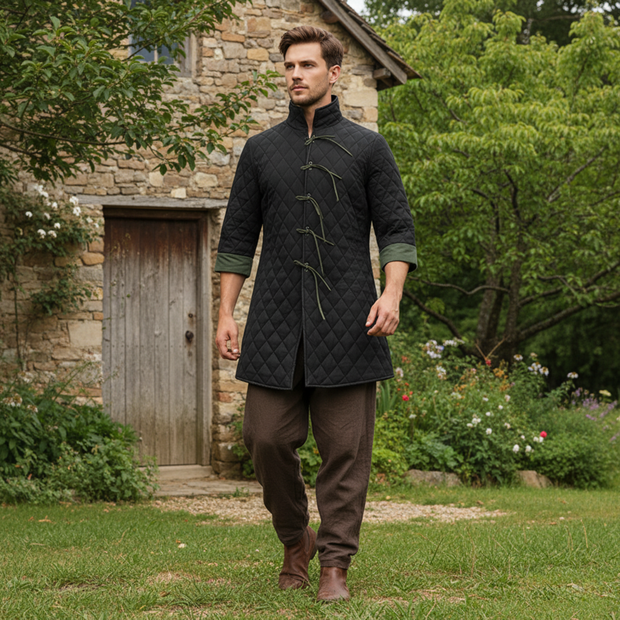 Quilted Gambeson Medieval Padded Tunic