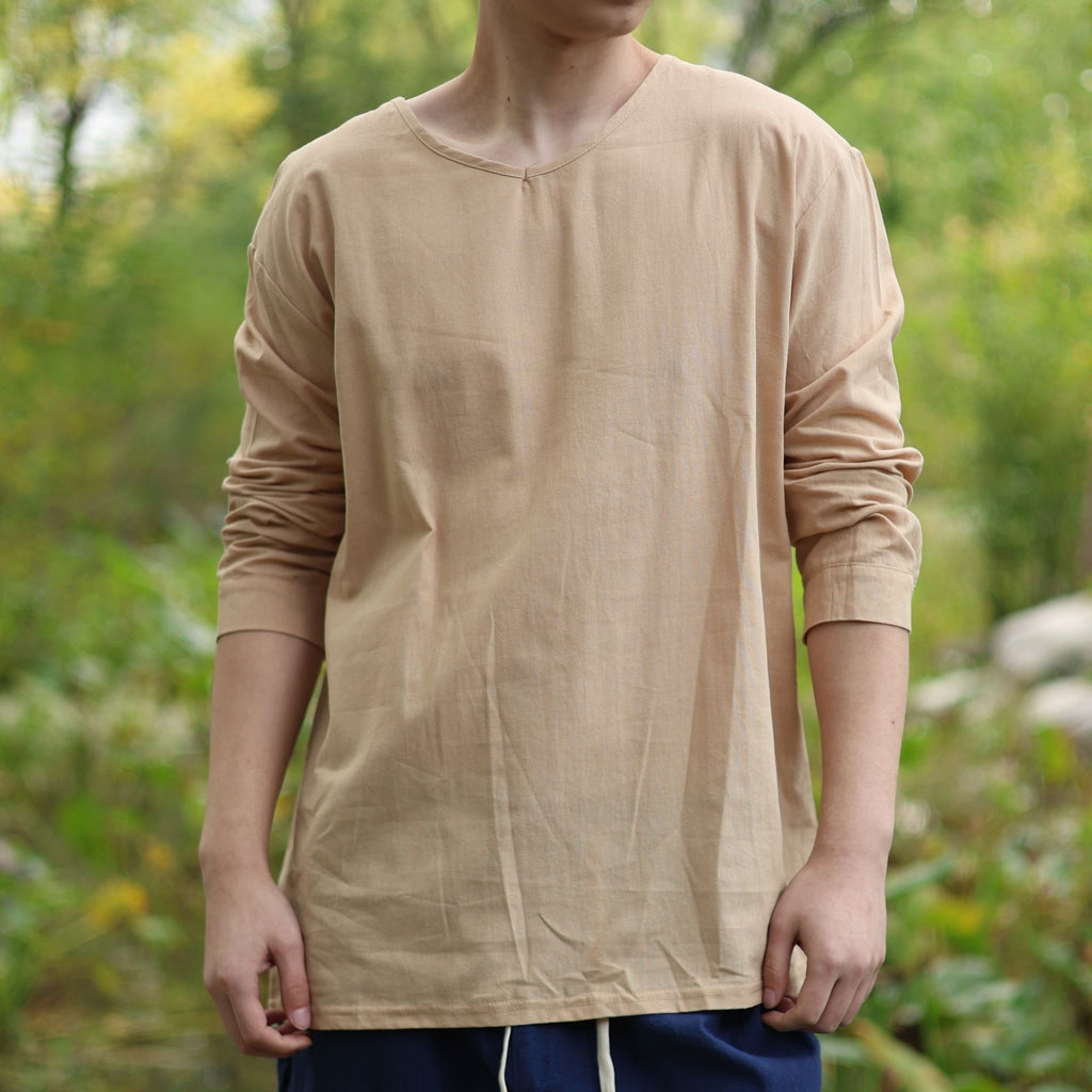 Beige Medieval Long Sleeve Tunic