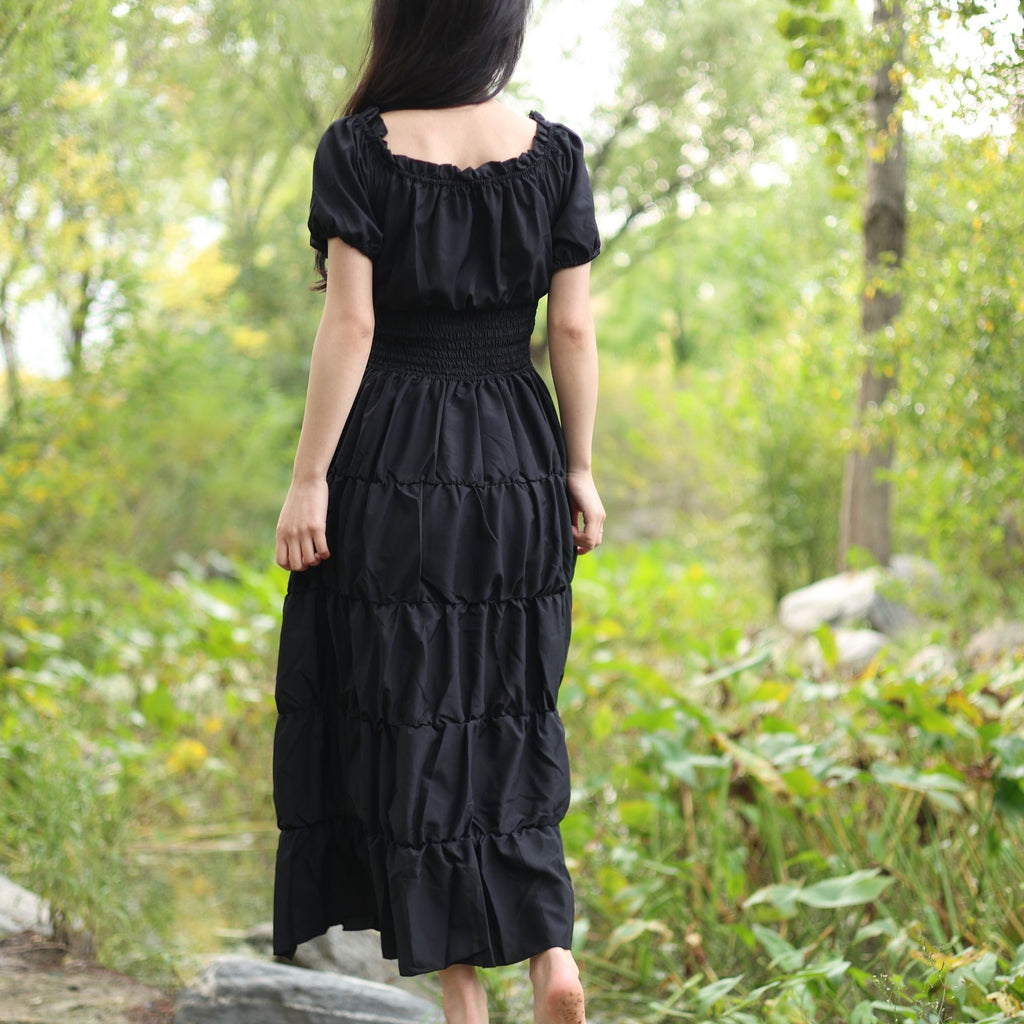 Black Medieval Renaissance Dress