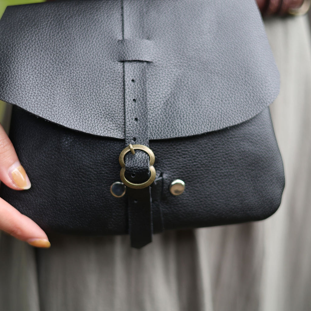 Light Brown Medieval PU Leather Belt Pouch