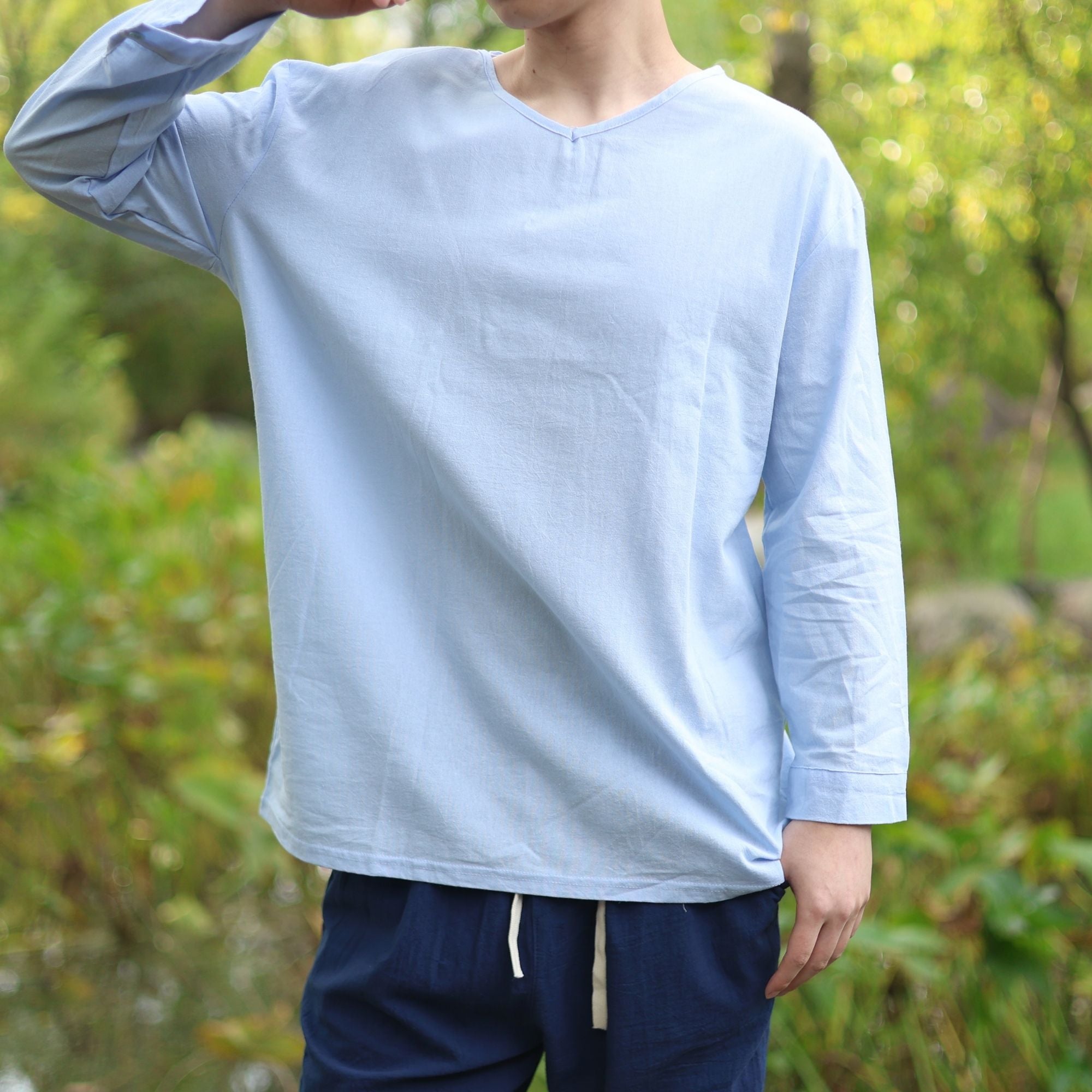 Light Blue Medieval Long Sleeve Tunic