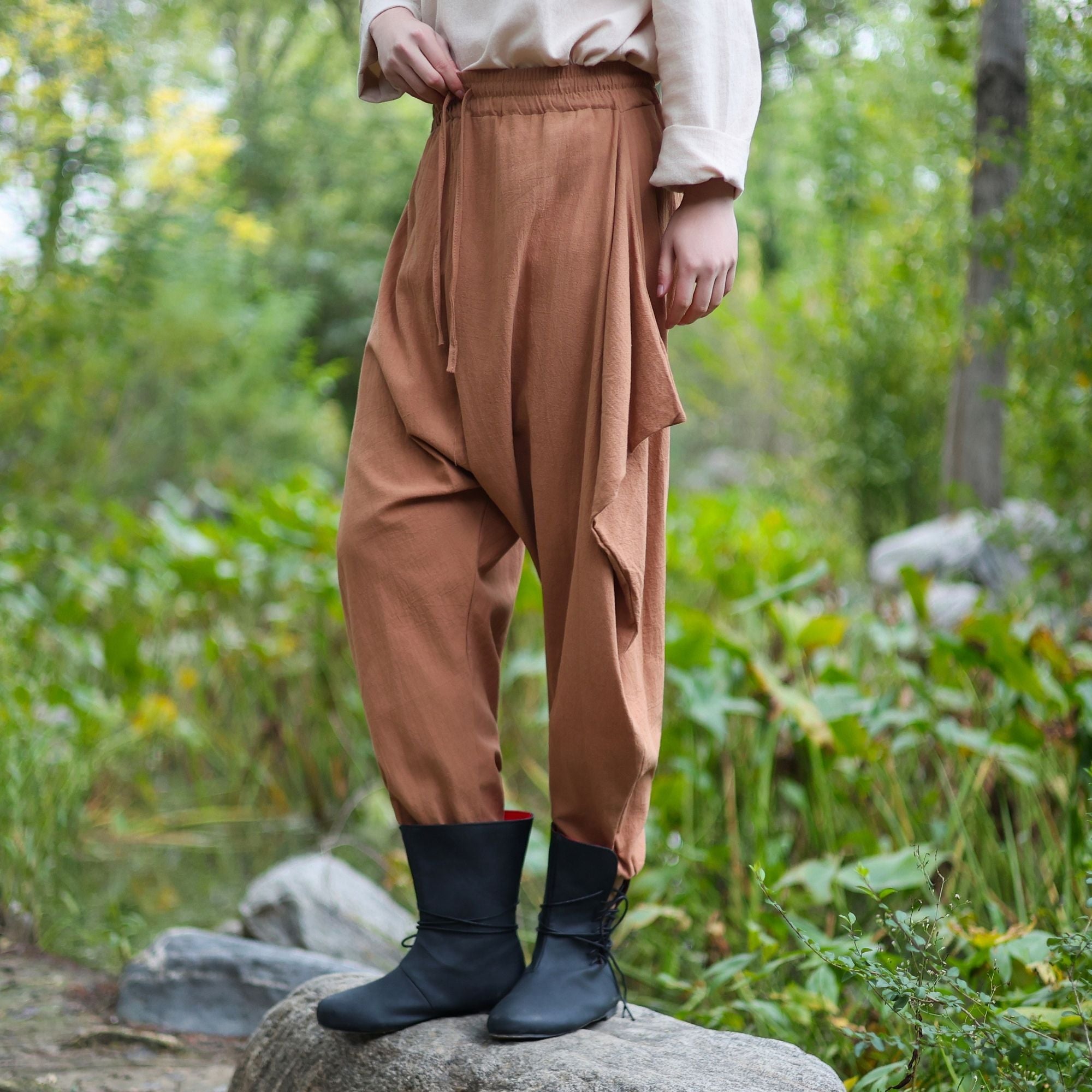 Medieval Khaki Harem LARP Pants