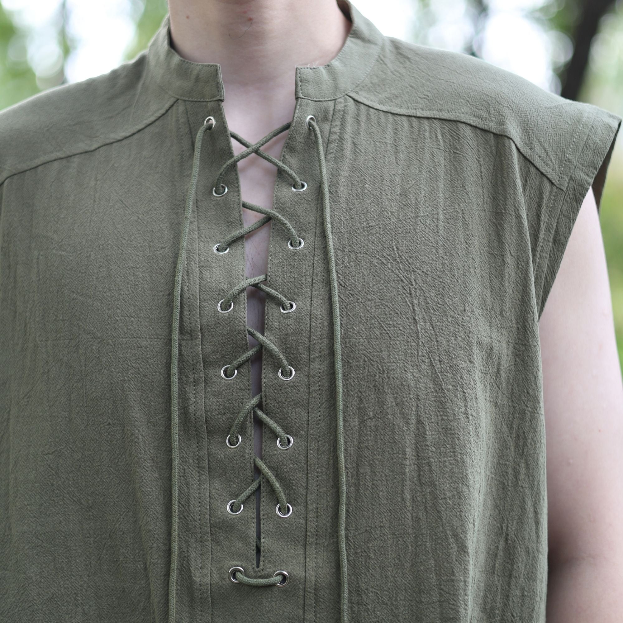 Green Medieval Sleeveless Tunic