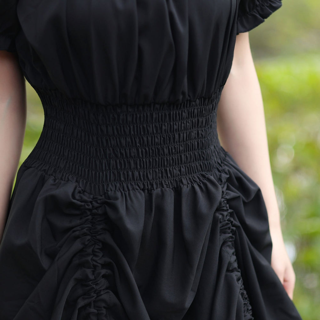 Black Medieval Renaissance Dress – LARP Vintage Gown