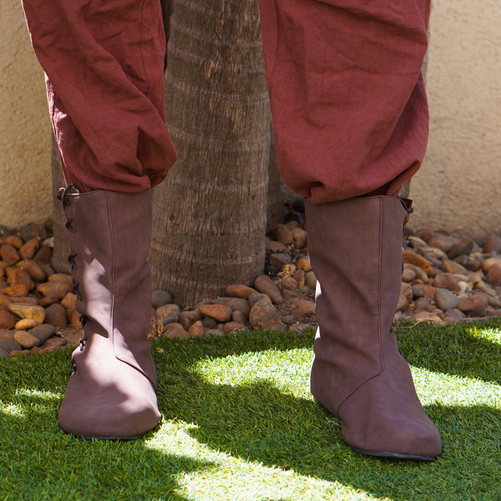 Brown LARP Medieval Boots