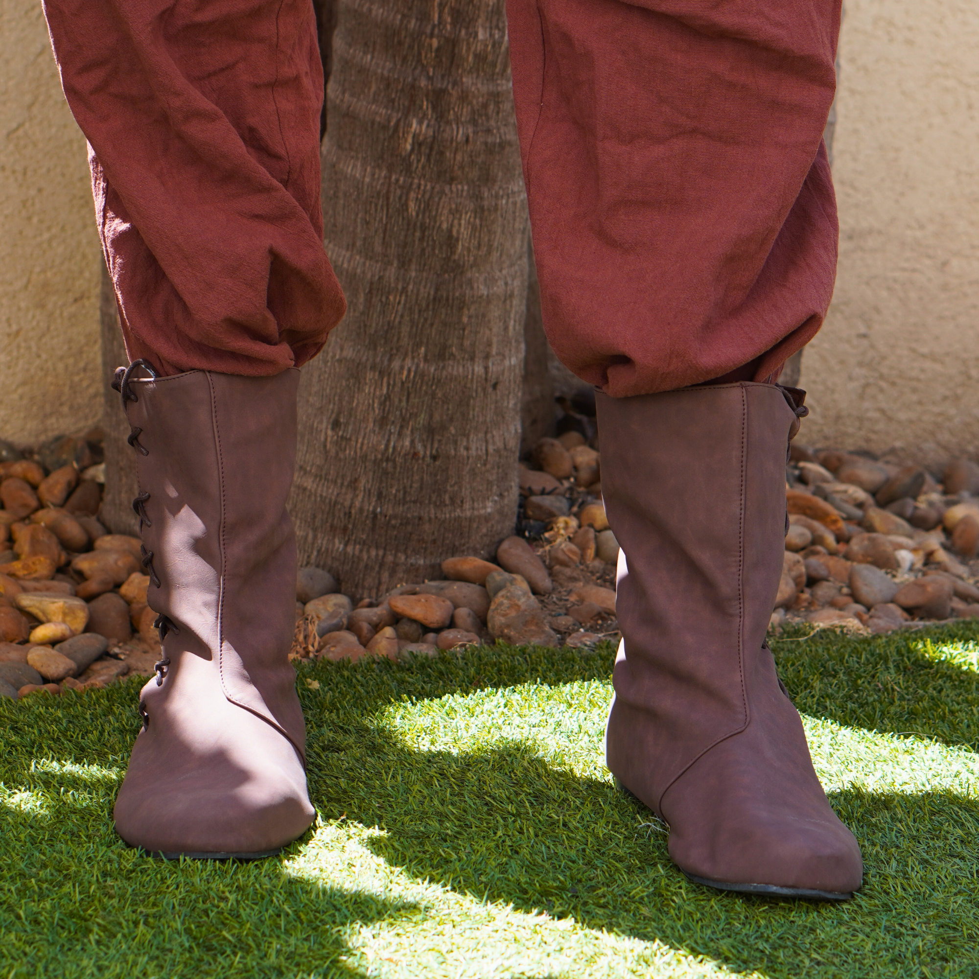 Brown LARP Medieval Boots