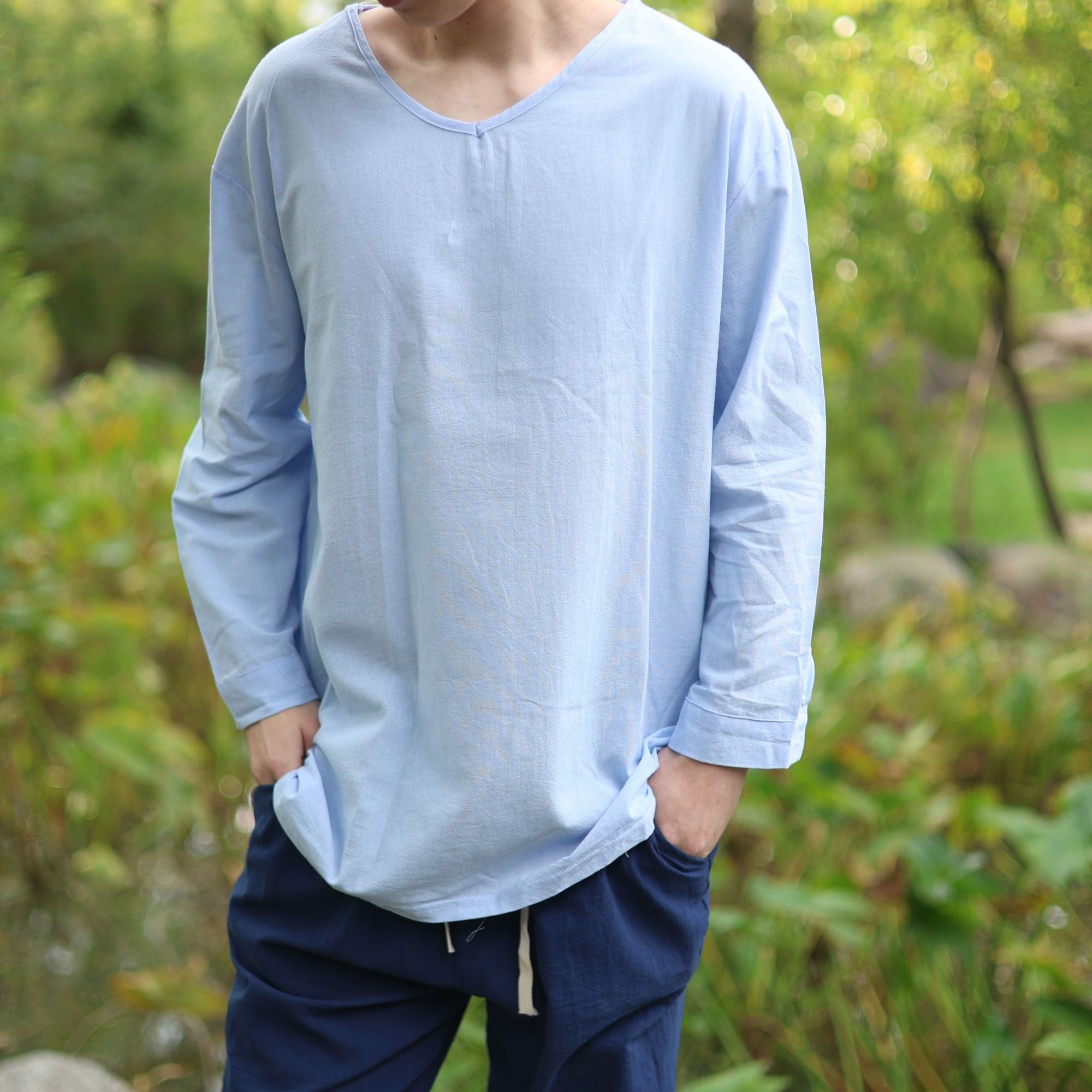 Light Blue Medieval Long Sleeve Tunic