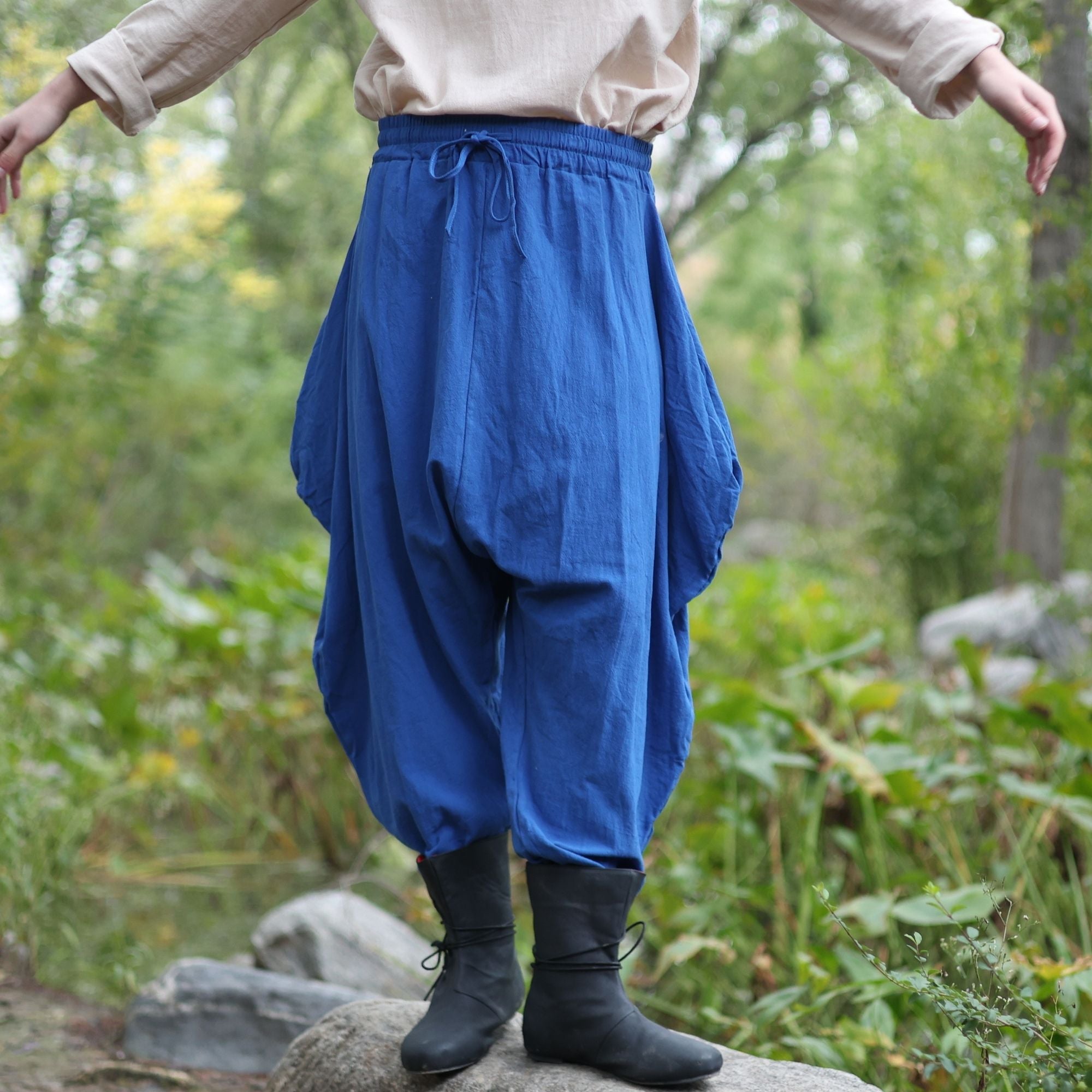 Medieval Gray Harem LARP Pants