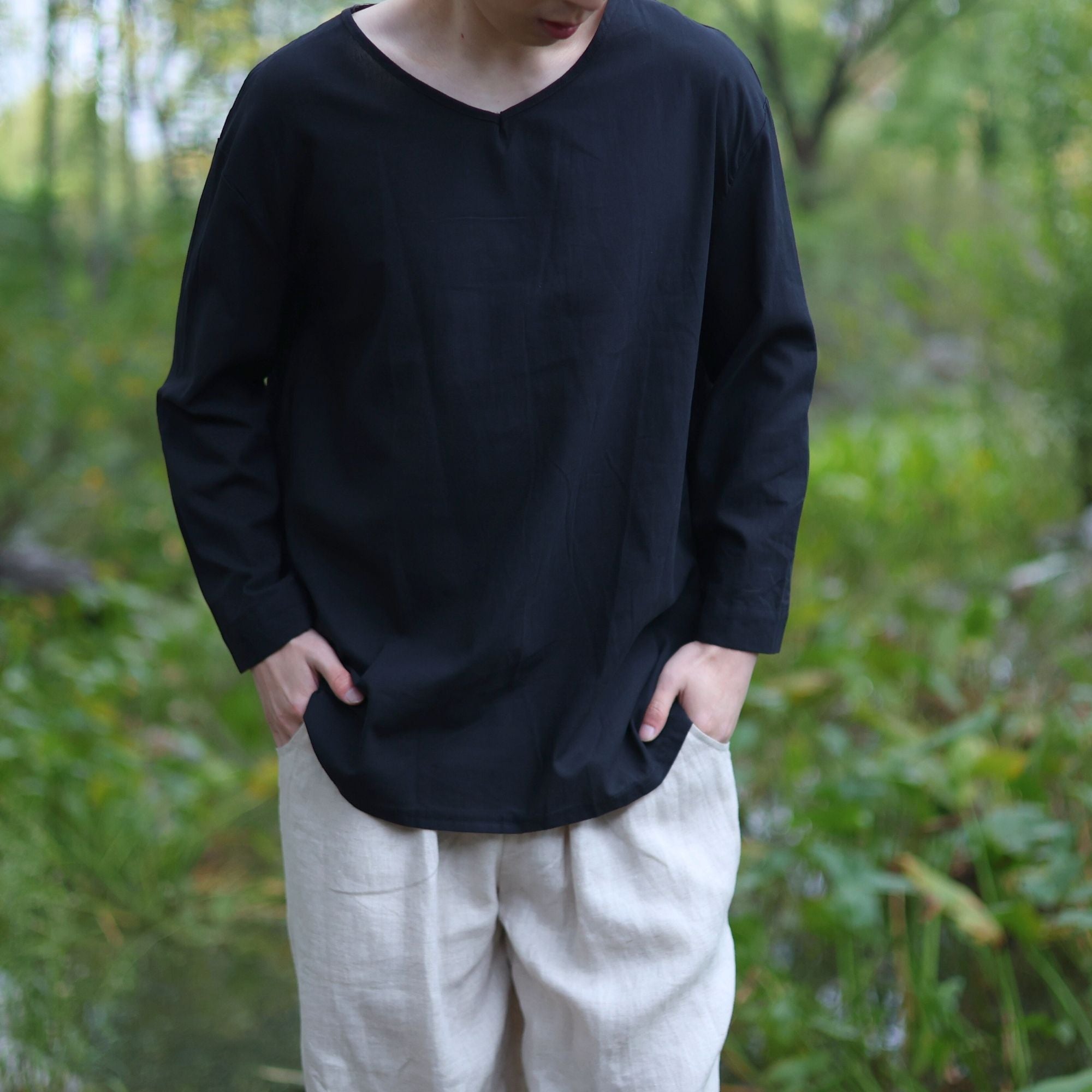 Black Medieval Long Sleeve Tunic