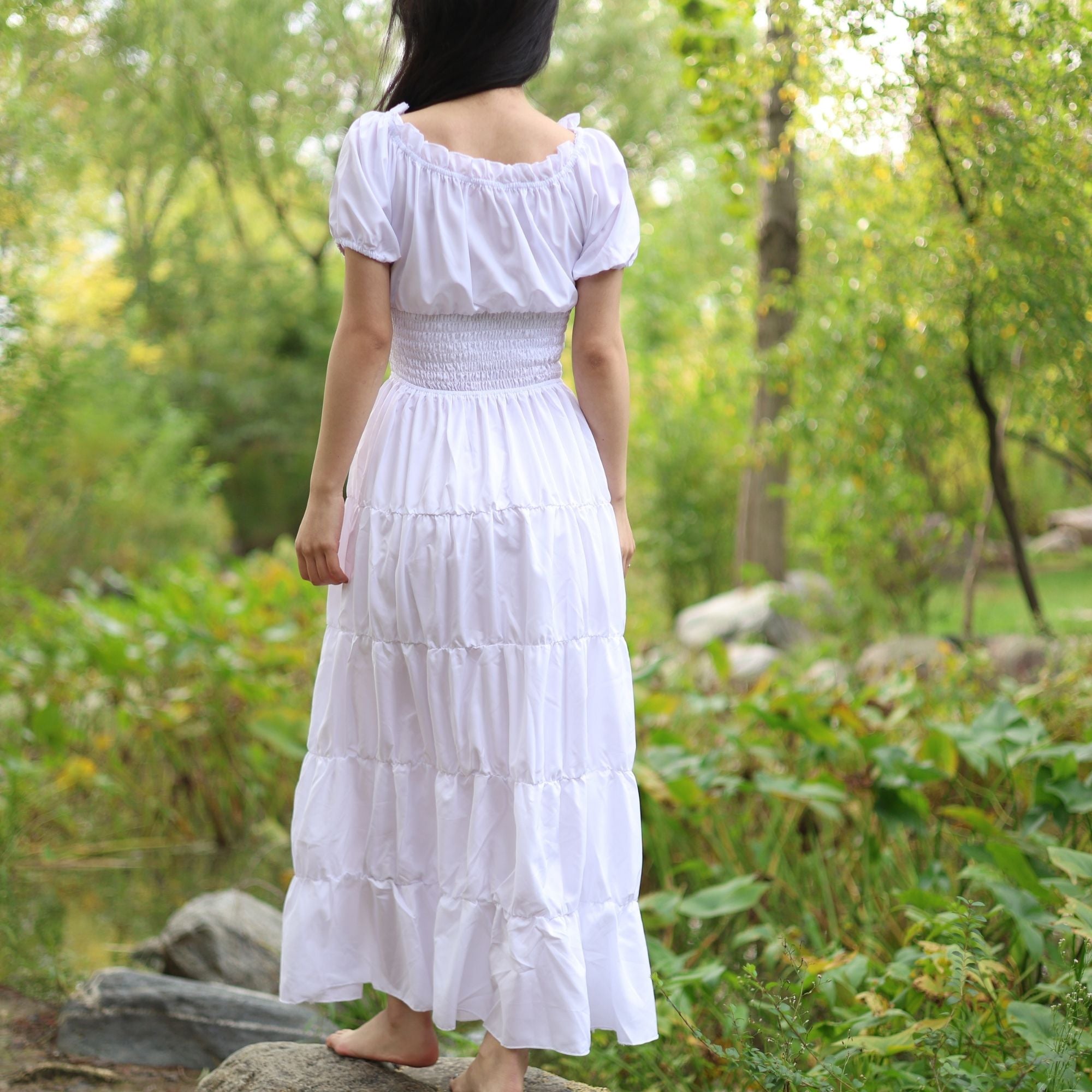 White Medieval Renaissance Dress