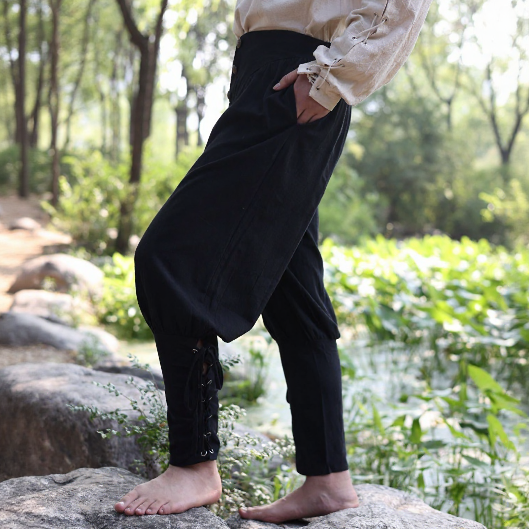 Medieval LARP Cotton Linen Pants
