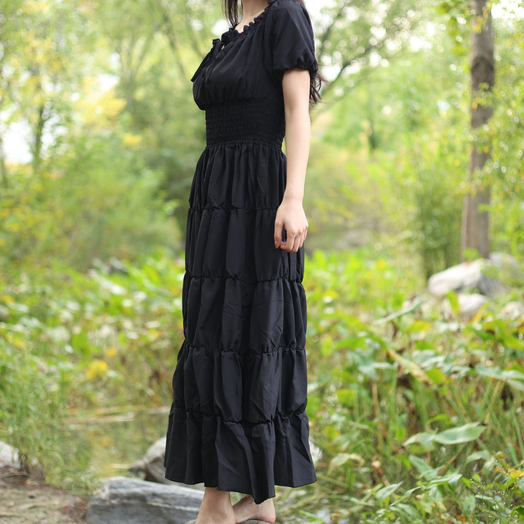 Black Medieval Renaissance Dress