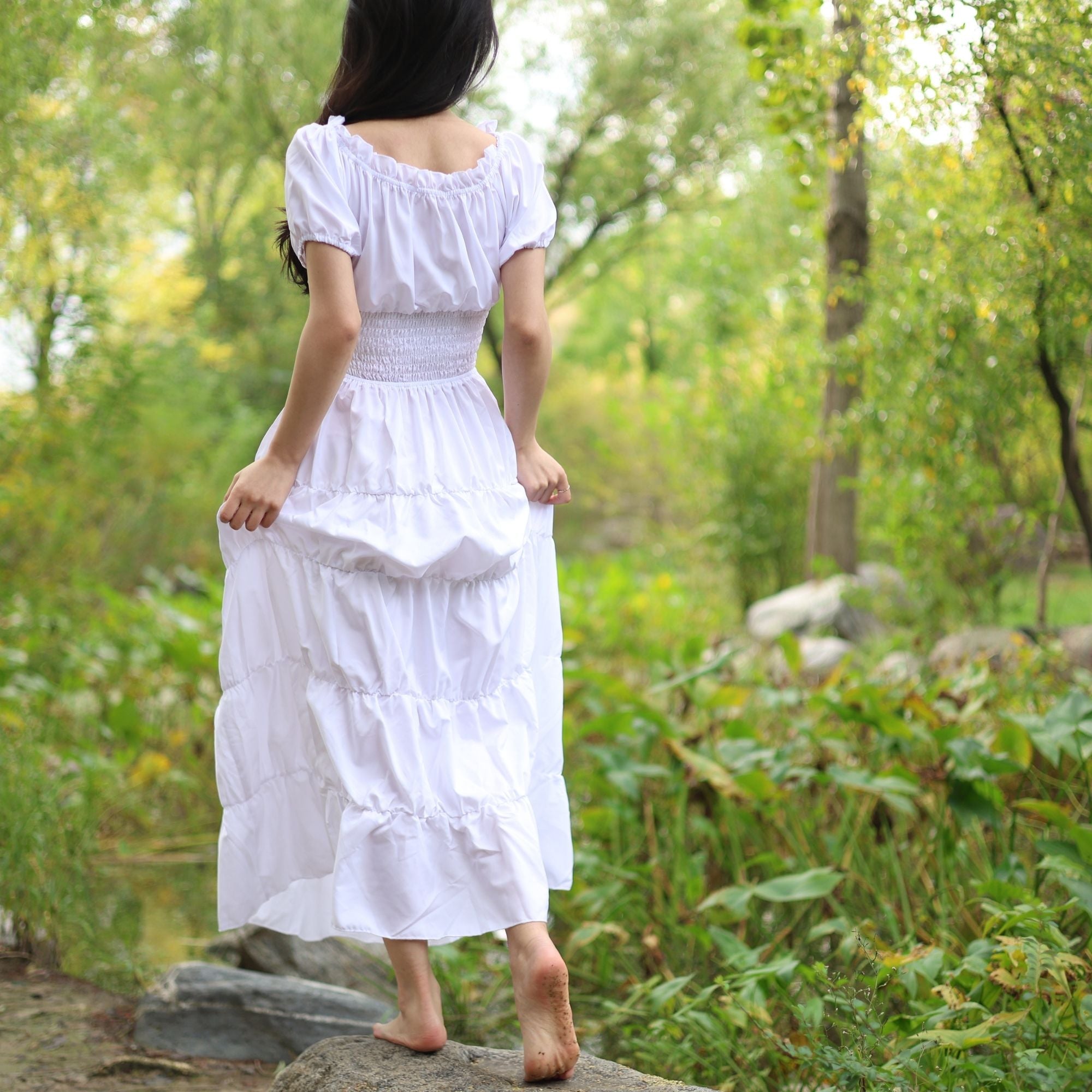 White Medieval Renaissance Dress
