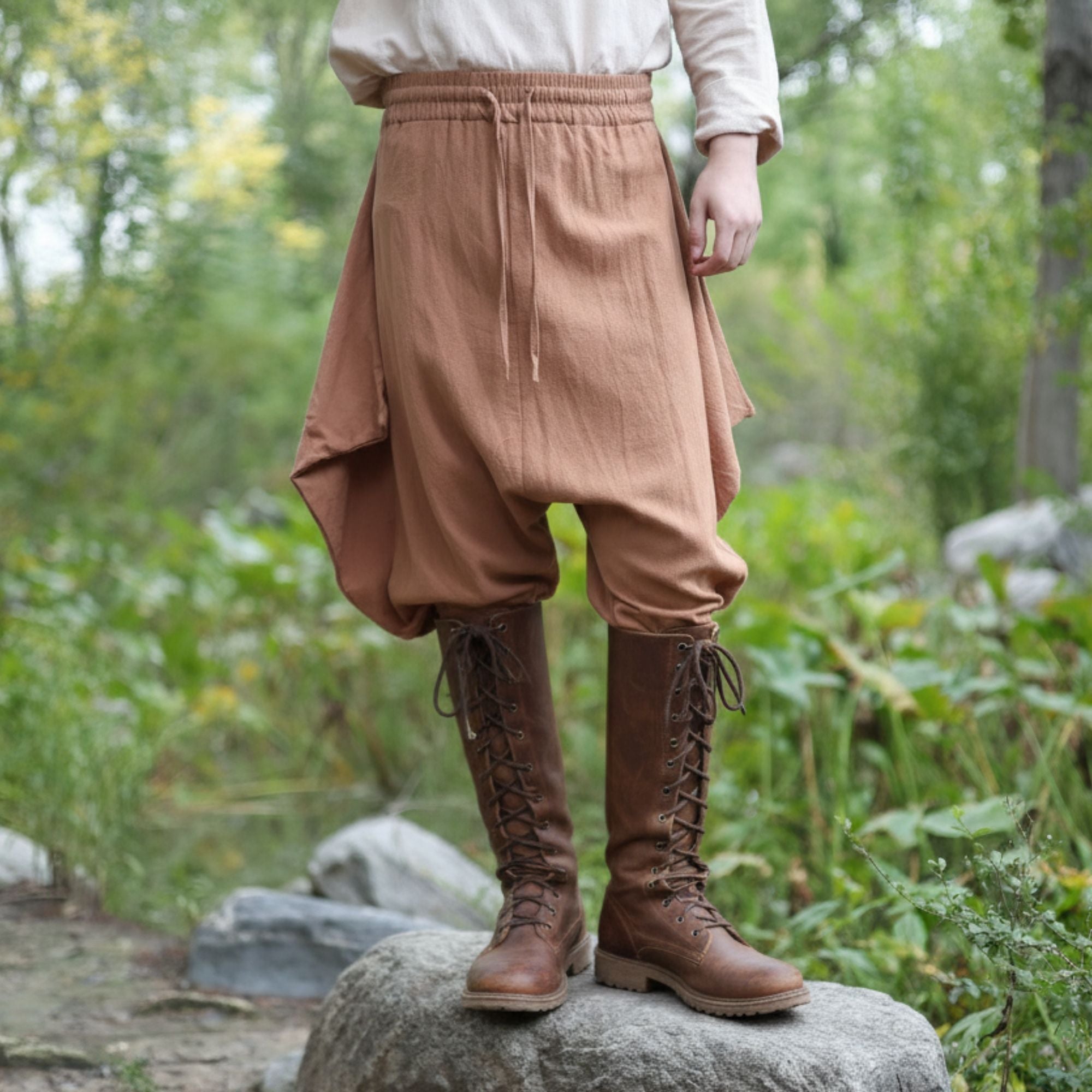 Medieval Gray Harem LARP Pants