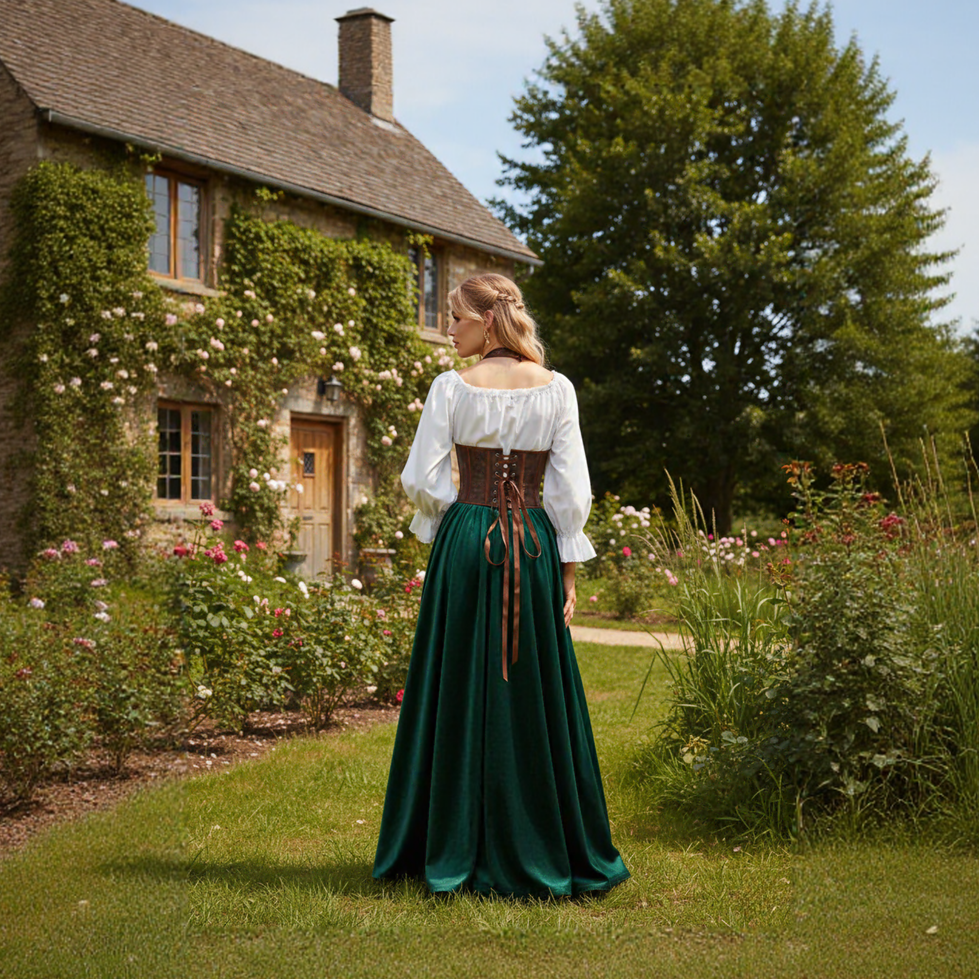 Medieval Corset – Brown Renaissance Fair Corset