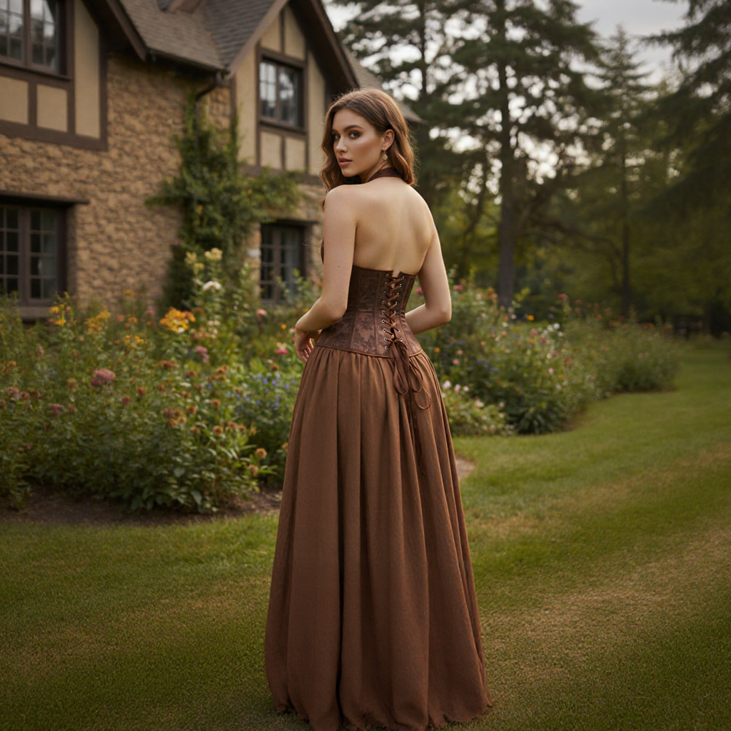 Medieval Corset – Brown Renaissance Fair Corset