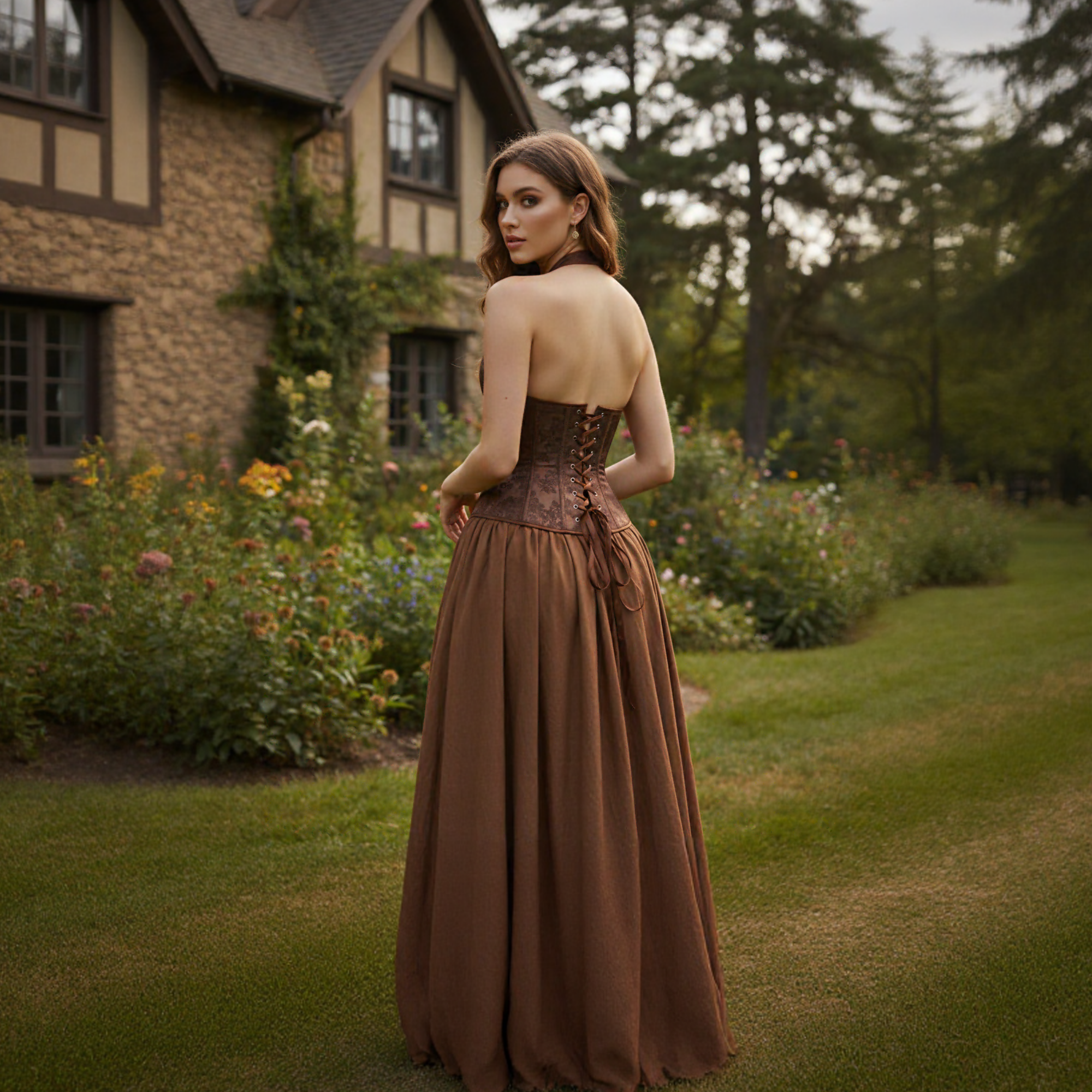 Medieval Corset – Brown Renaissance Fair Corset