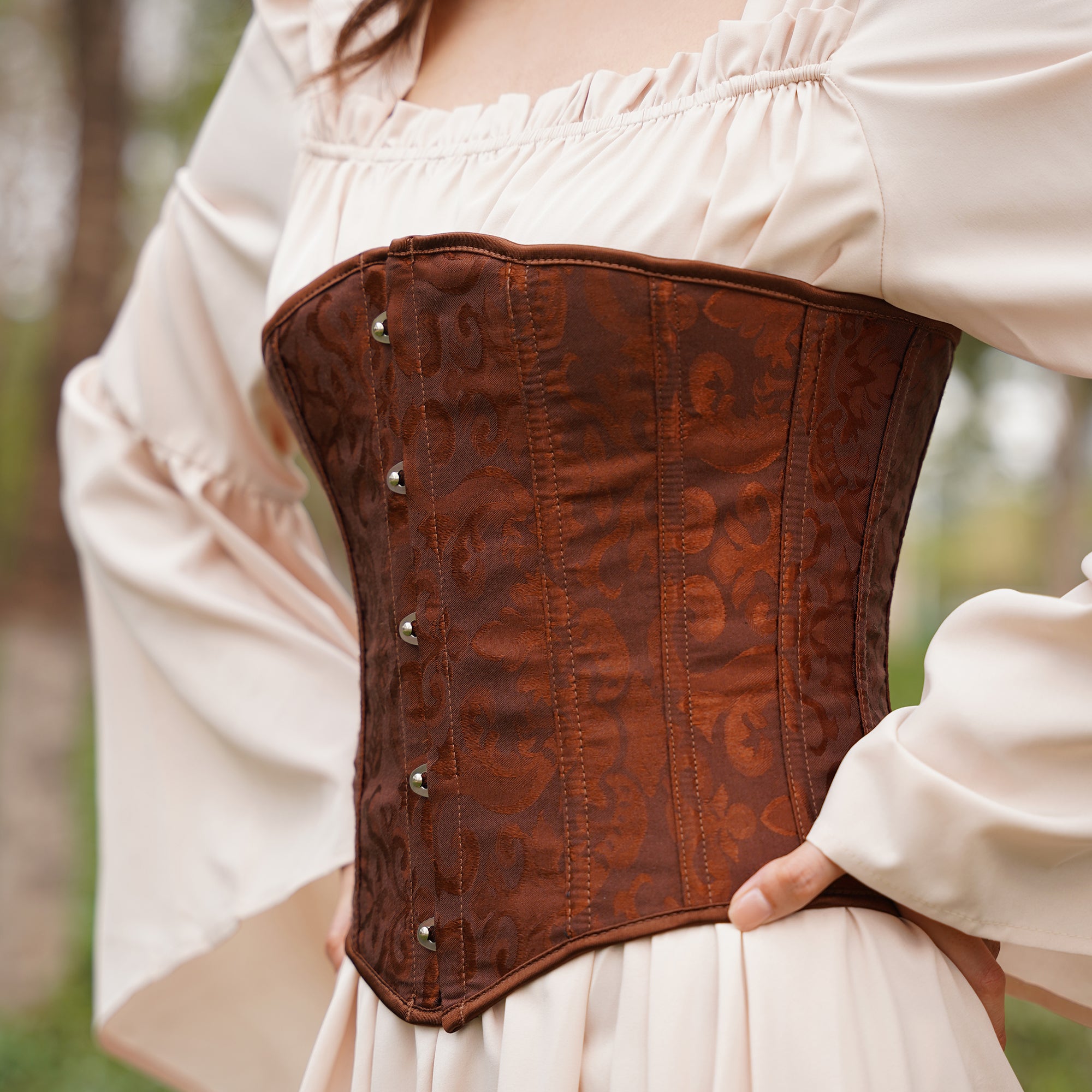 Brown Medieval LARP Corset Top