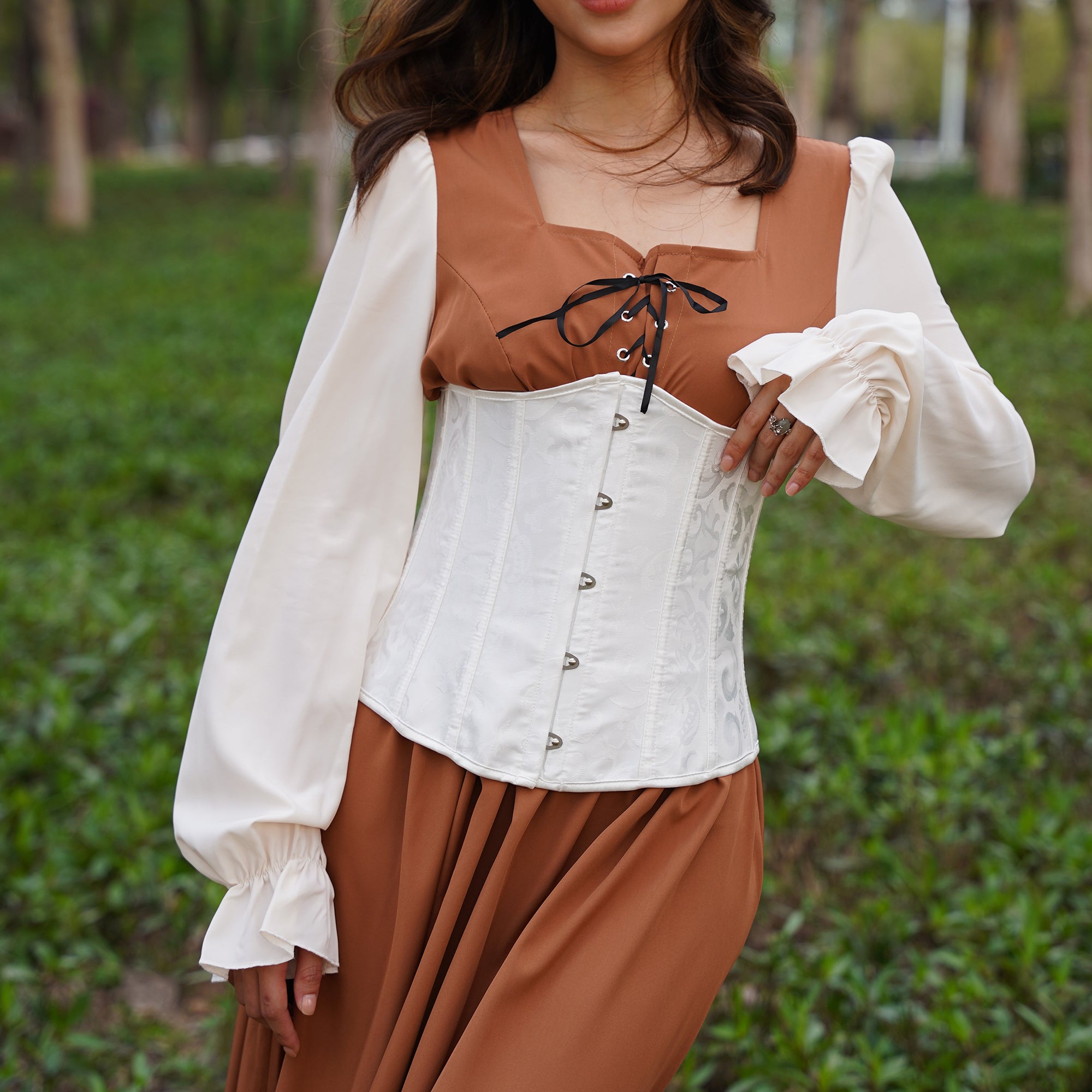 Brown Medieval LARP Corset Top