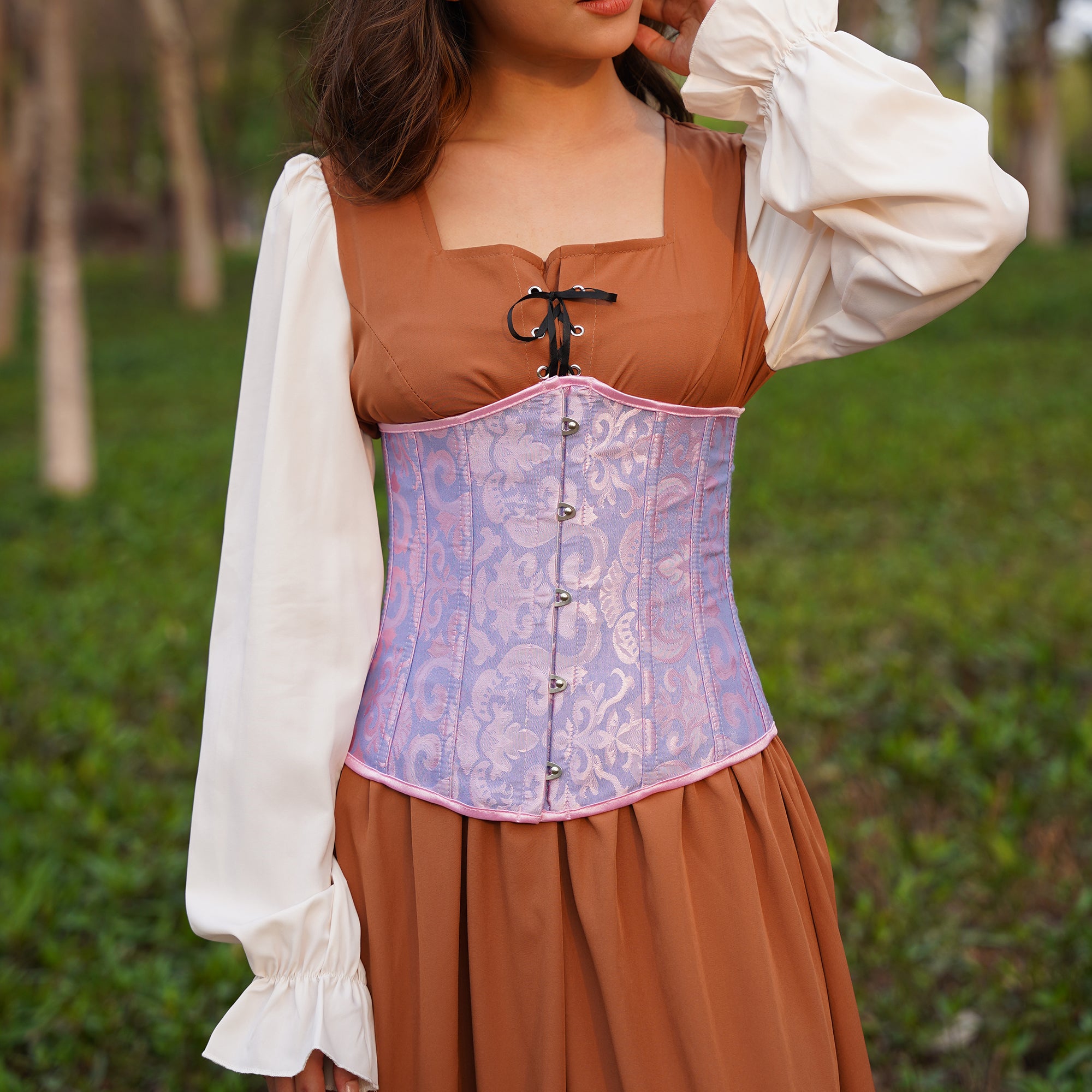 Purple Medieval LARP Corset Top