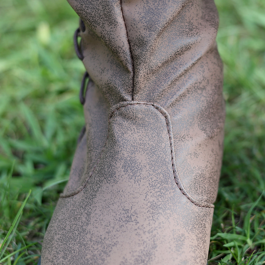 LARP Medieval Boots - Black &amp; Brown Cosplay Footwear