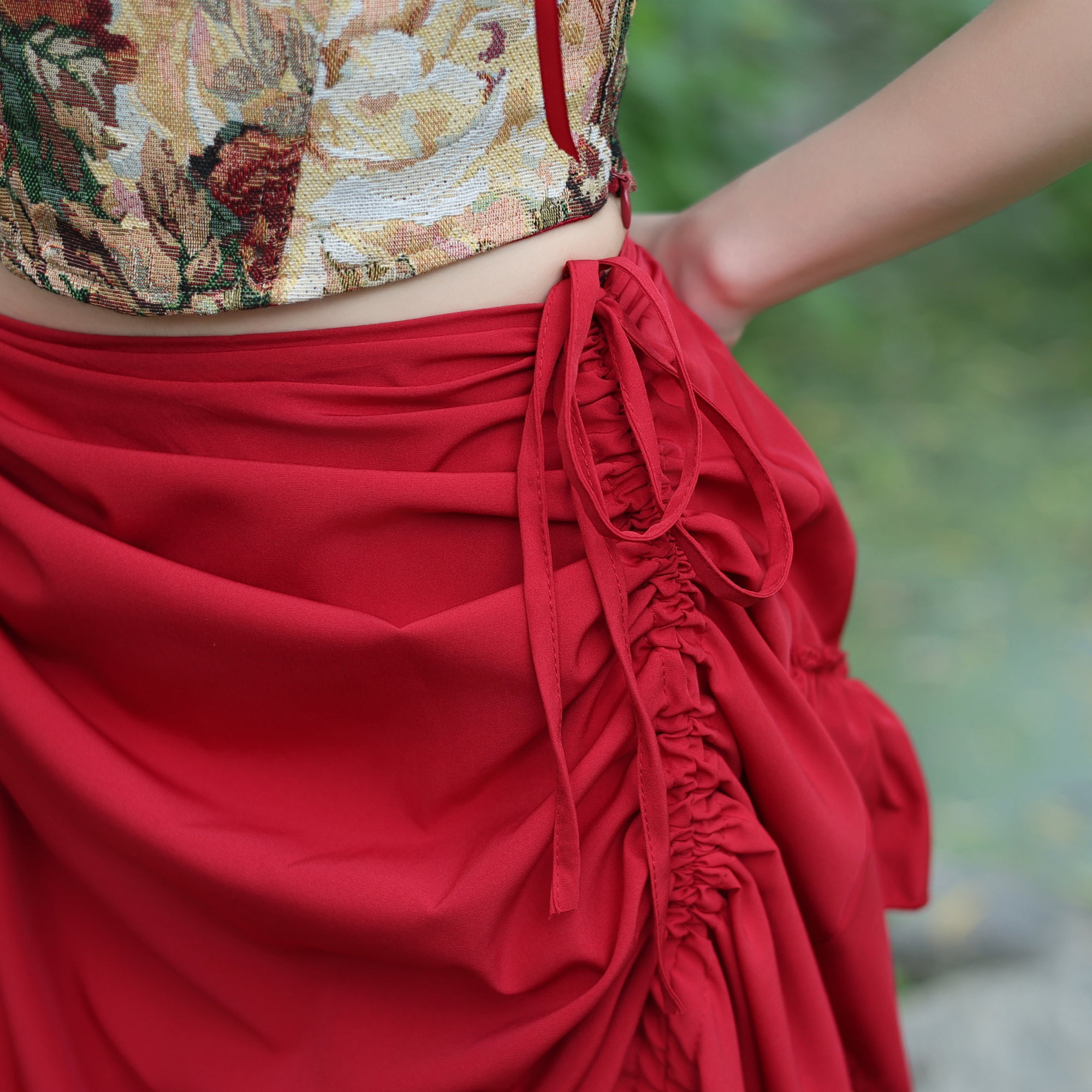 Adjustable Ruched Renaissance Skirt for LARP & Cosplay