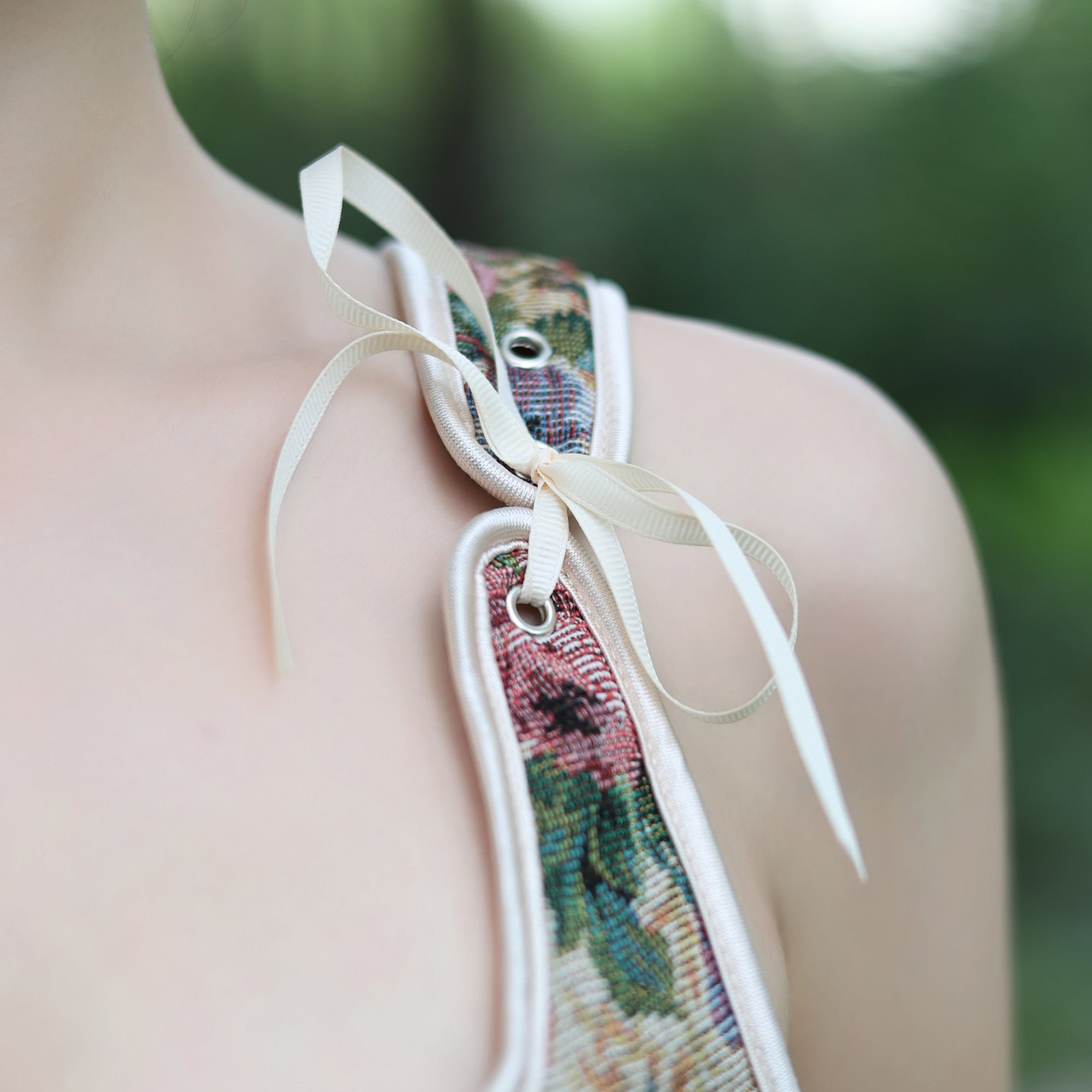 Medieval Floral Corset Top for LARP