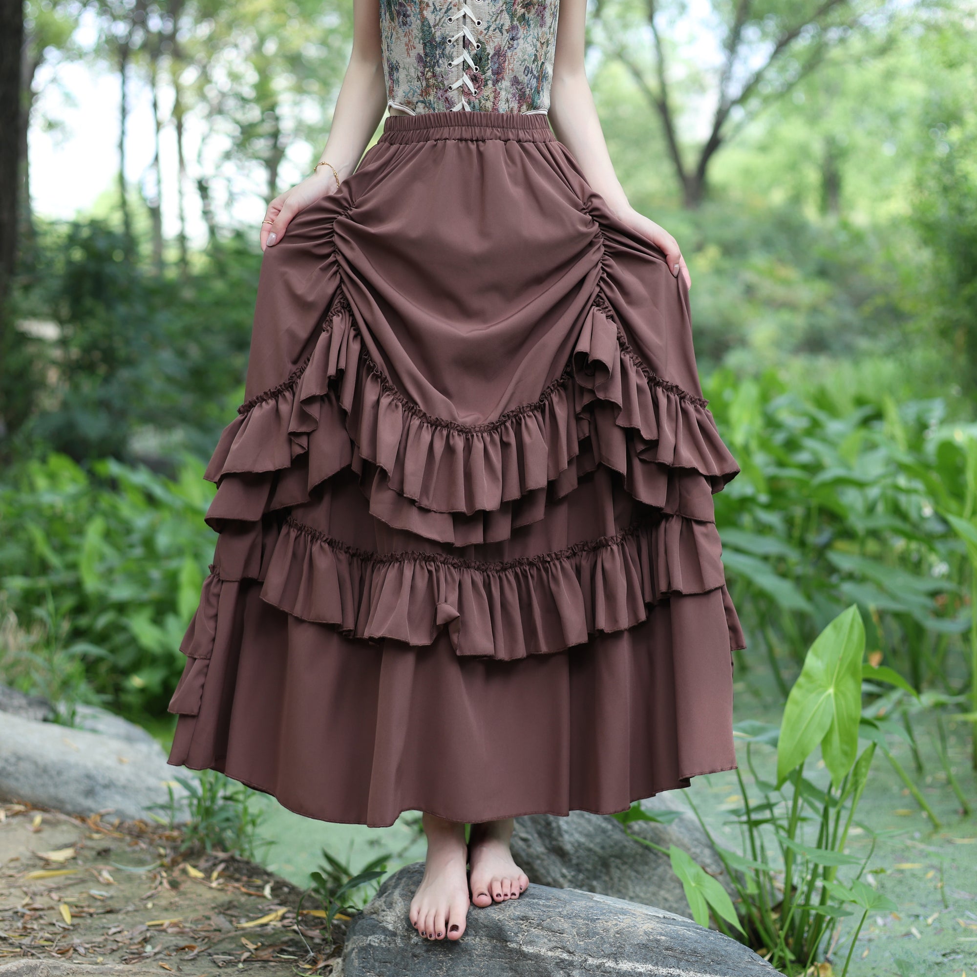 Ruffled Medieval LARP Skirt