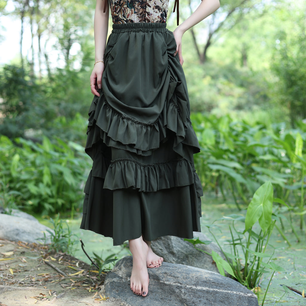 Ruffled Medieval LARP Skirt