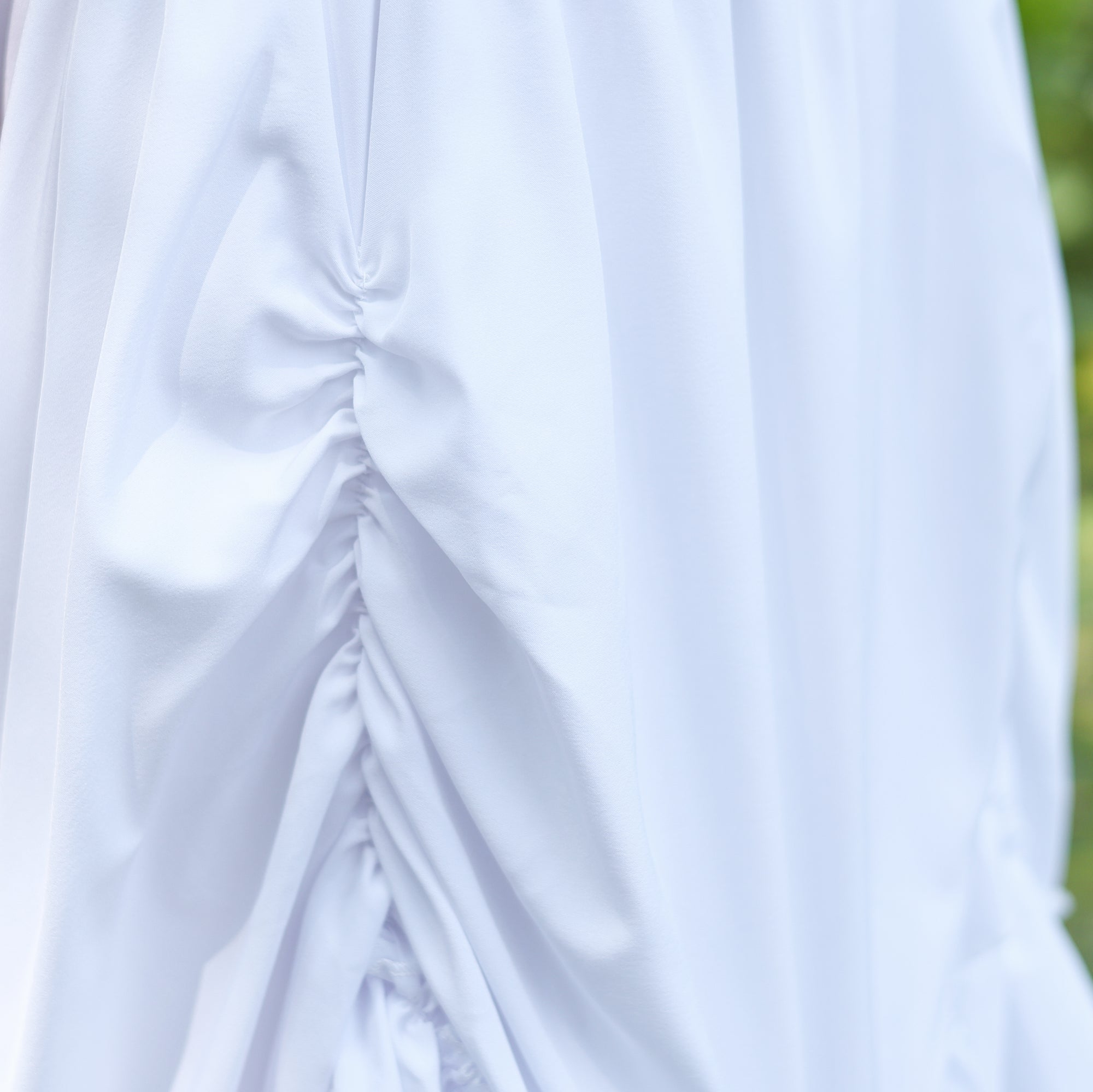 White Renaissance Ruffle Skirt for LARP  Medieval Costumes